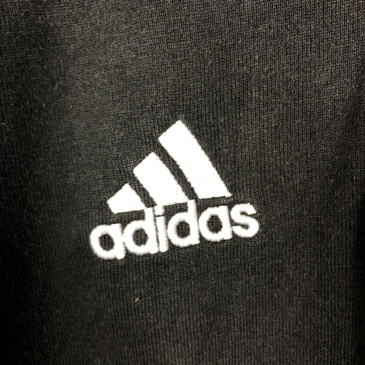 Adidas 📌Vintage Adidas All Black Rugby Polo Collar Big Logo Size US M / EU 48-50 / 2 - 15 Thumbnail
