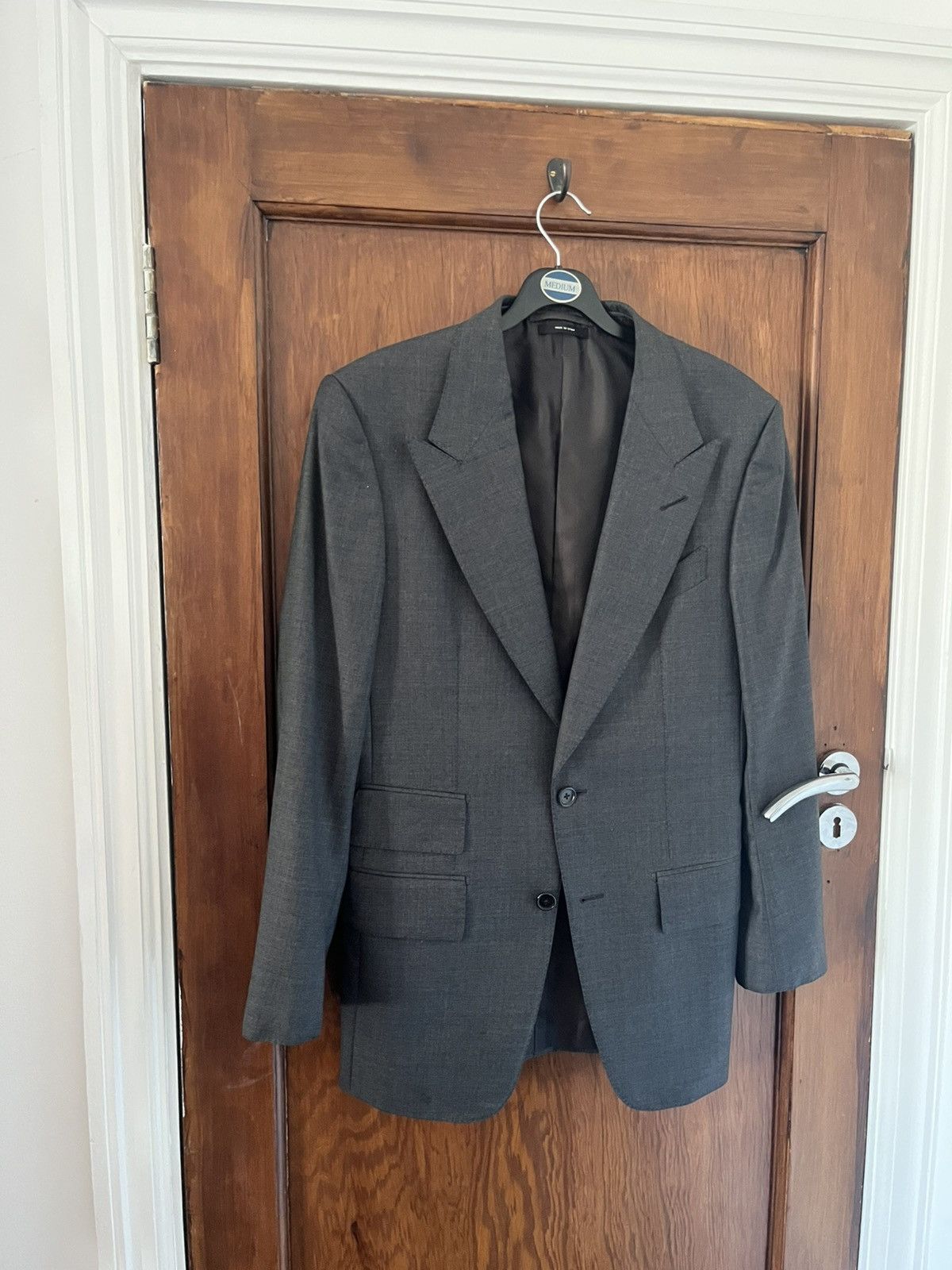 Tom ford Fit A wool grey blazer uk 36