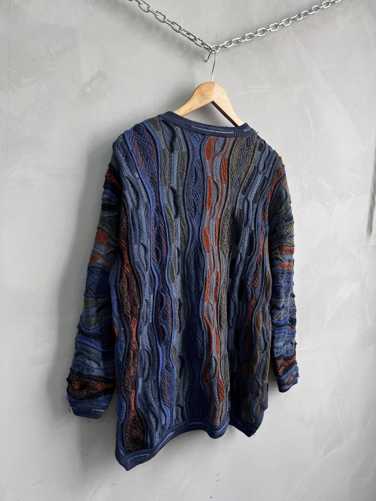 Coogi Vintage Coogi style Australia 3d knit sweater cardigan Size US L / EU 52-54 / 3 - 10 Thumbnail