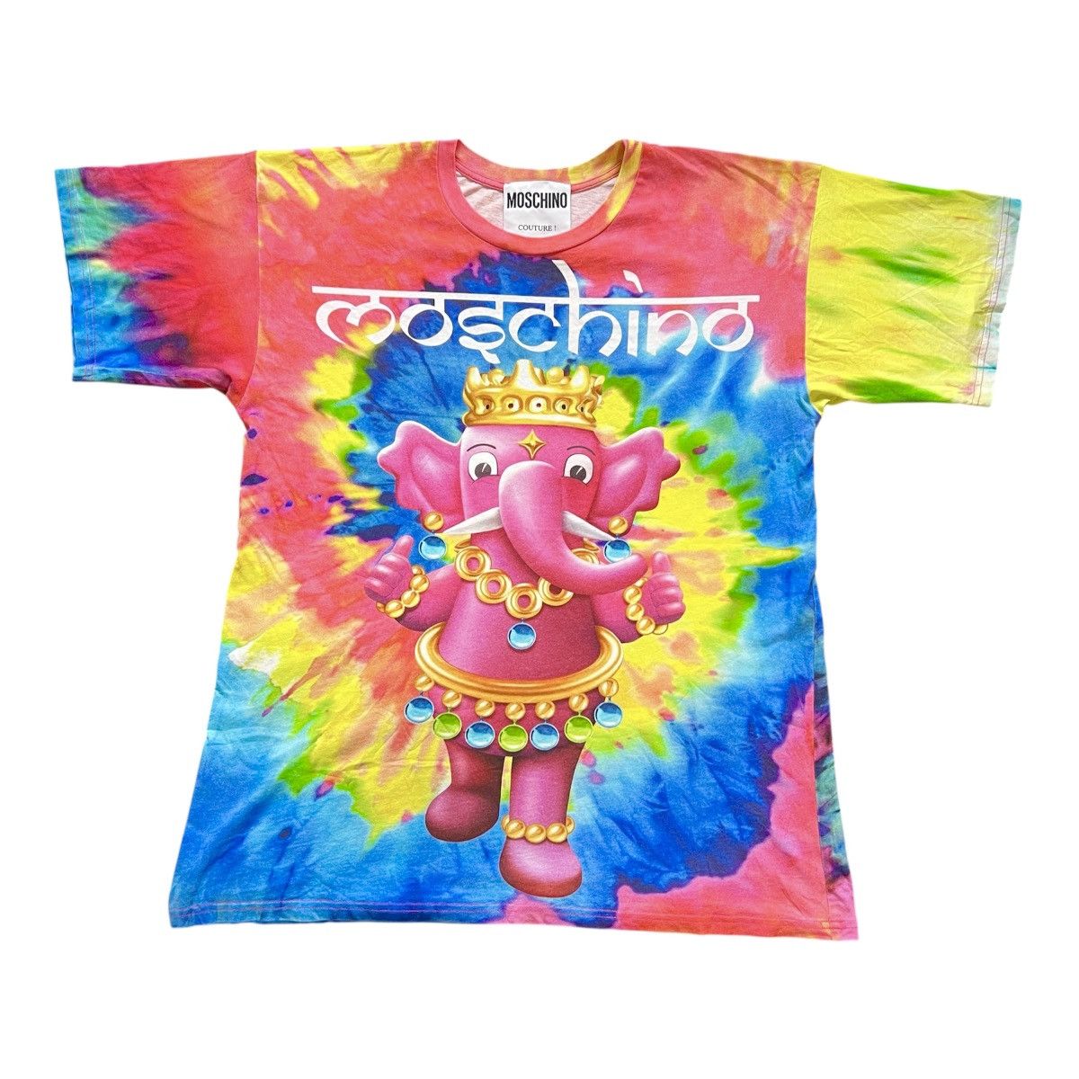 Moschino MOSCHINO TIE DYE INDIAN STYLE T-SHIRT tshirt print Size US XL / EU 56 / 4 - 1 Thumbnail