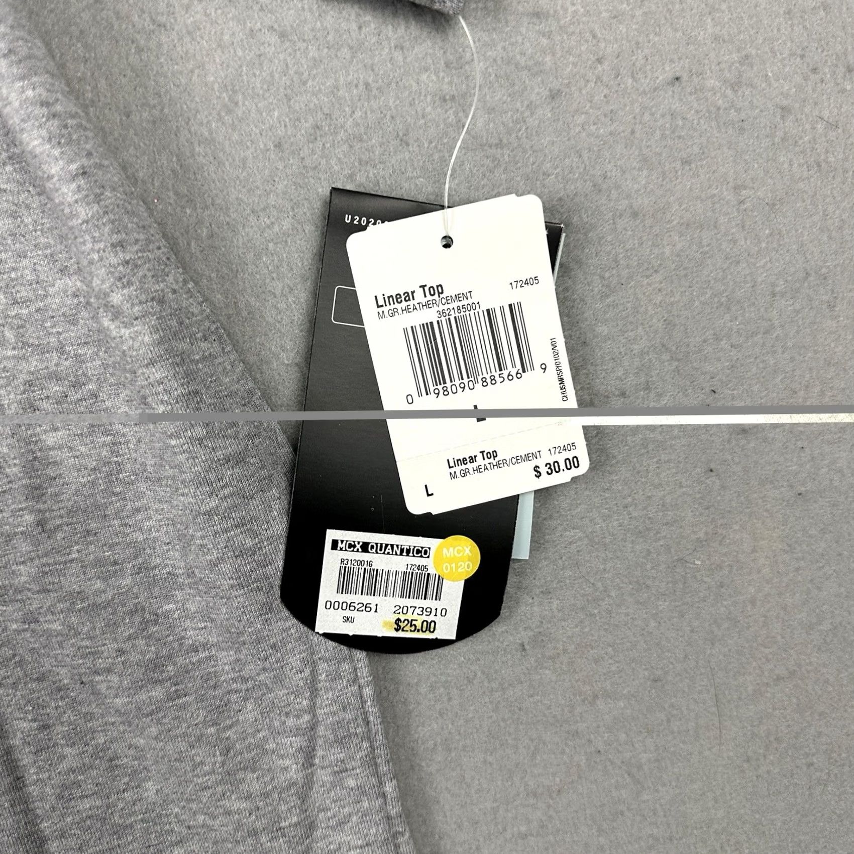 Adidas Adidas Men Large Grey Heather 3-Stripe Sleeve Linear Top Y2K Deadstock Shirt L Size US L / EU 52-54 / 3 - 4 Thumbnail