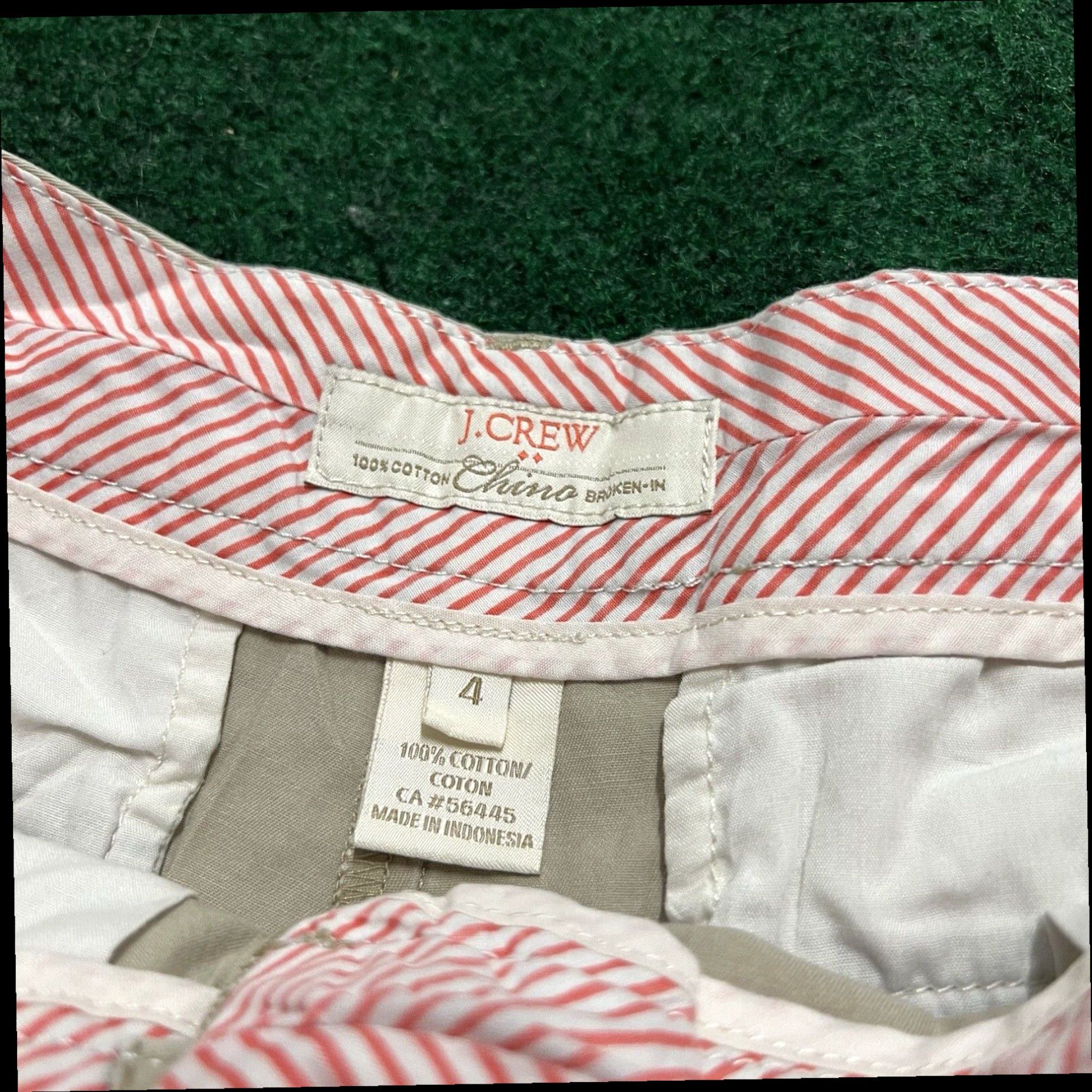 J.Crew J.CREW Chino Shorts Sz 4 Beige Summer Walking Outdoors Size 27" / US 4 / IT 40 - 3 Thumbnail