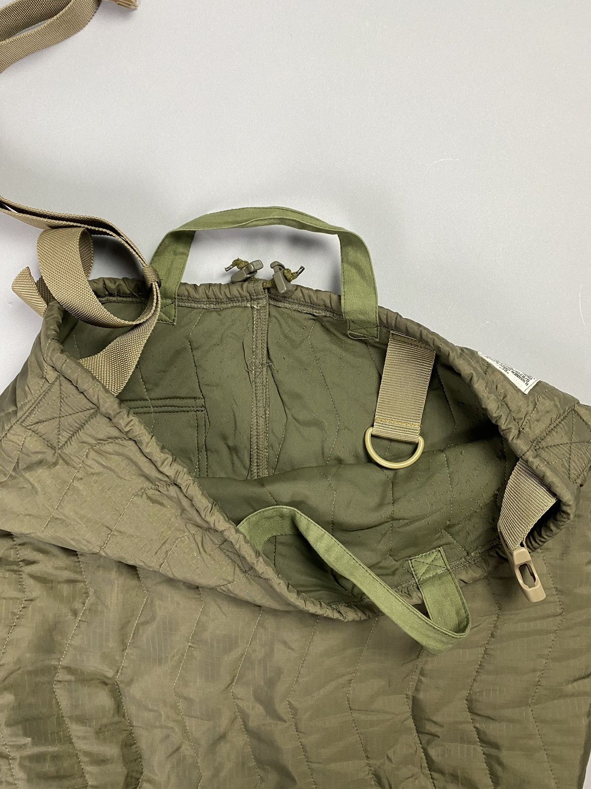 Vintage Upcycled Military Jacket Tote Bag - handmade Size ONE SIZE - 5 Thumbnail