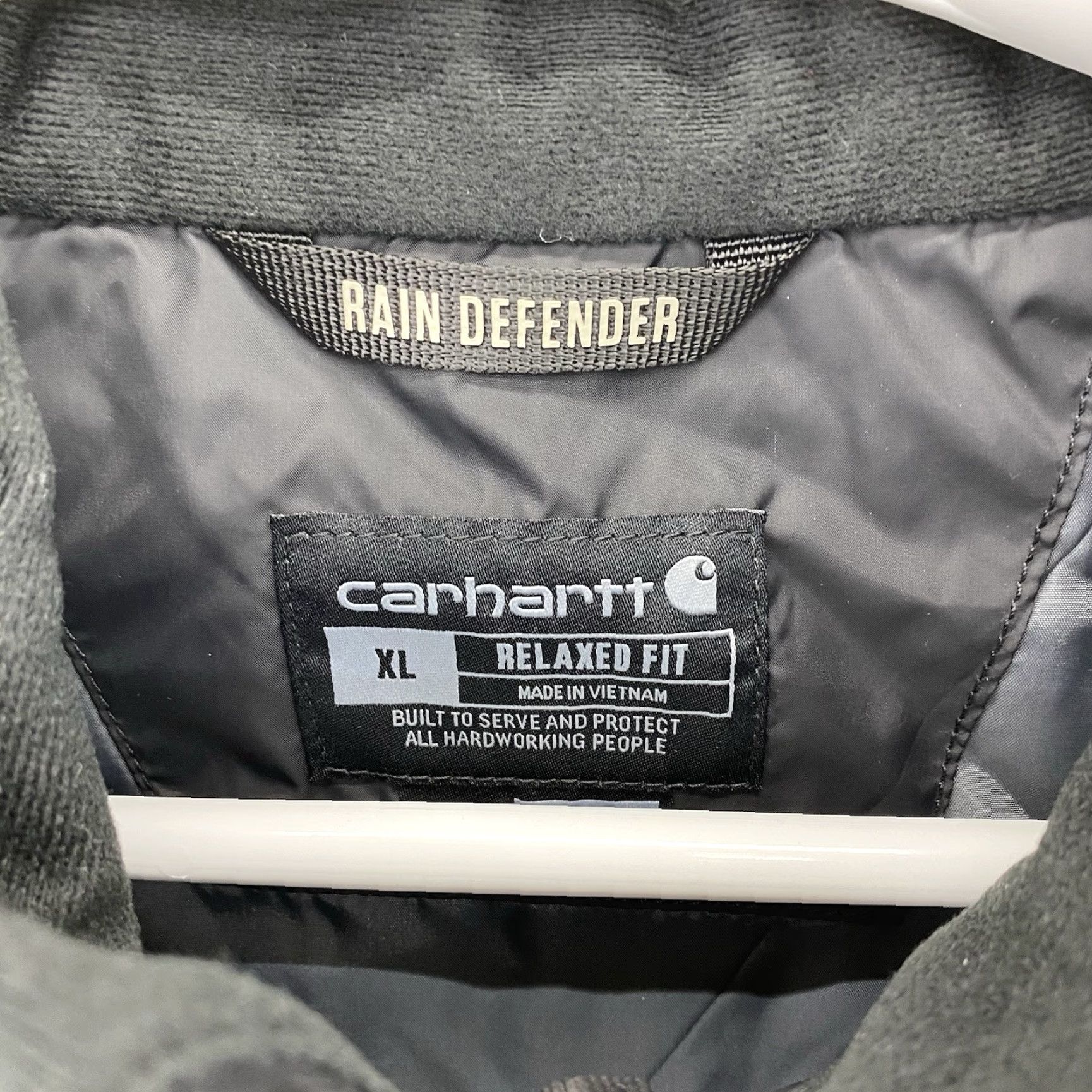 Carhartt Carhartt Vest Men XL Rain Defender Relaxed Work Lightweight Insulated Puffer Nylon Softshell Zip Mid-Length Black Size US XL / EU 56 / 4 - 4 Thumbnail