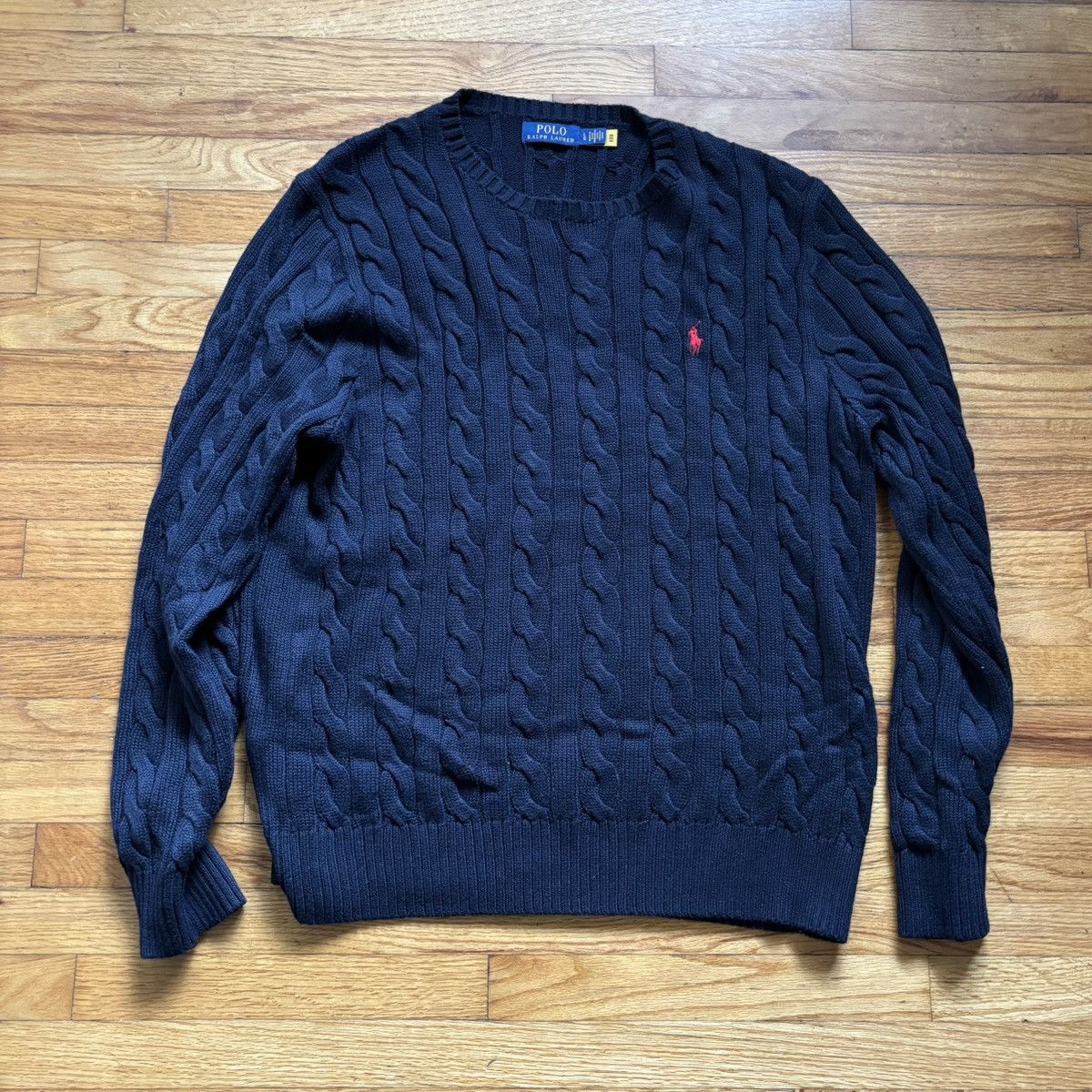 Ralph Lauren Ralph Lauren Navy Knit Sweater Size US L / EU 52-54 / 3 - 1 Preview