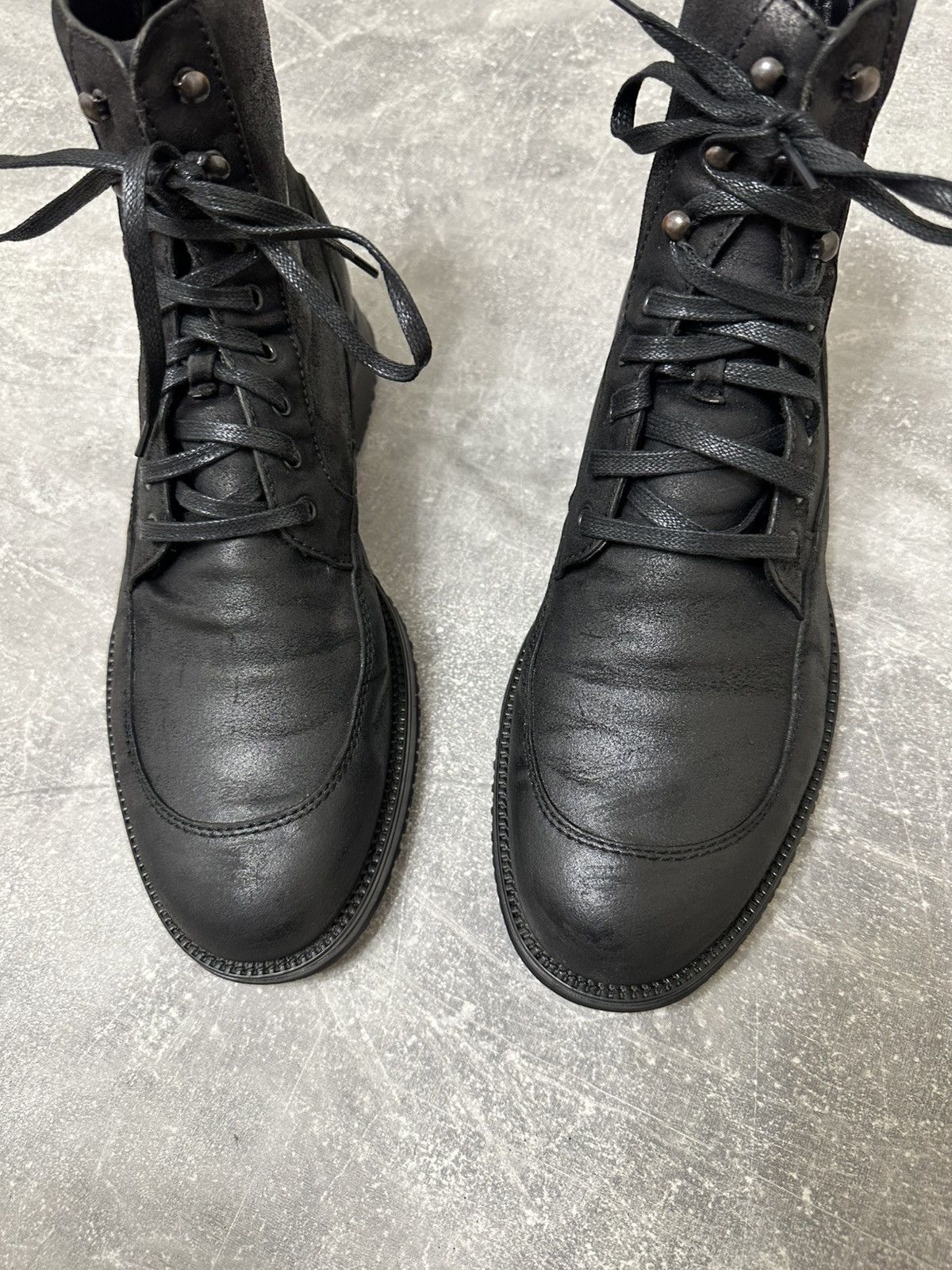 Vintage Vintage Black high boxer boots moto biker shoes core Size US 9.5 / EU 42-43 - 11 Thumbnail