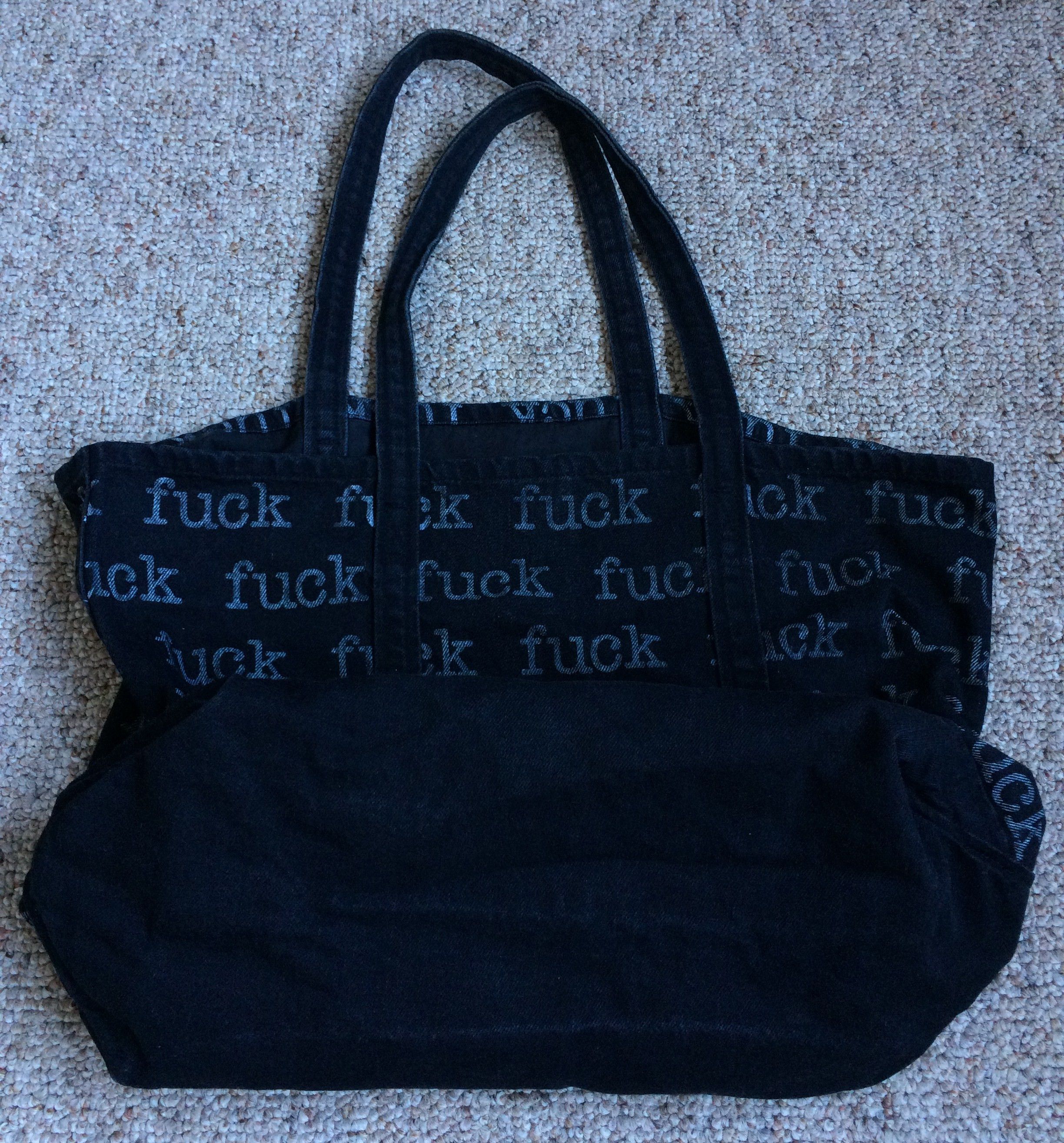 Supreme S/S 2013 Supreme Denim Fuck Tote Bag Size ONE SIZE - 6 Thumbnail