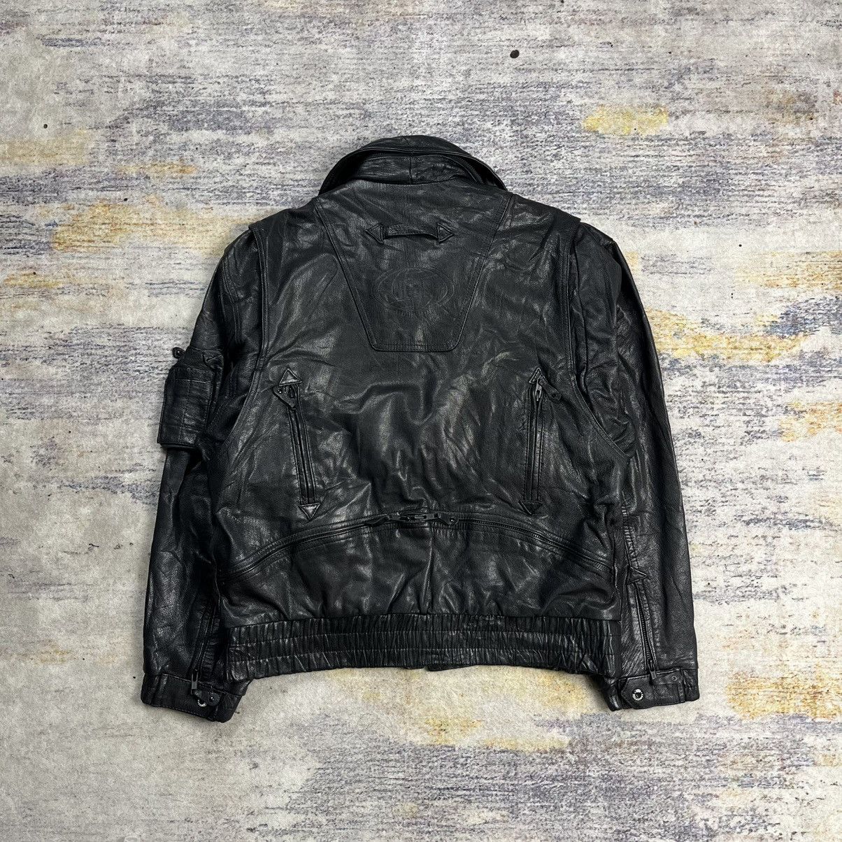 Kadoya Vintage 2000s Kadoya New concepter riding leather jacket Size US M / EU 48-50 / 2 - 3 Thumbnail