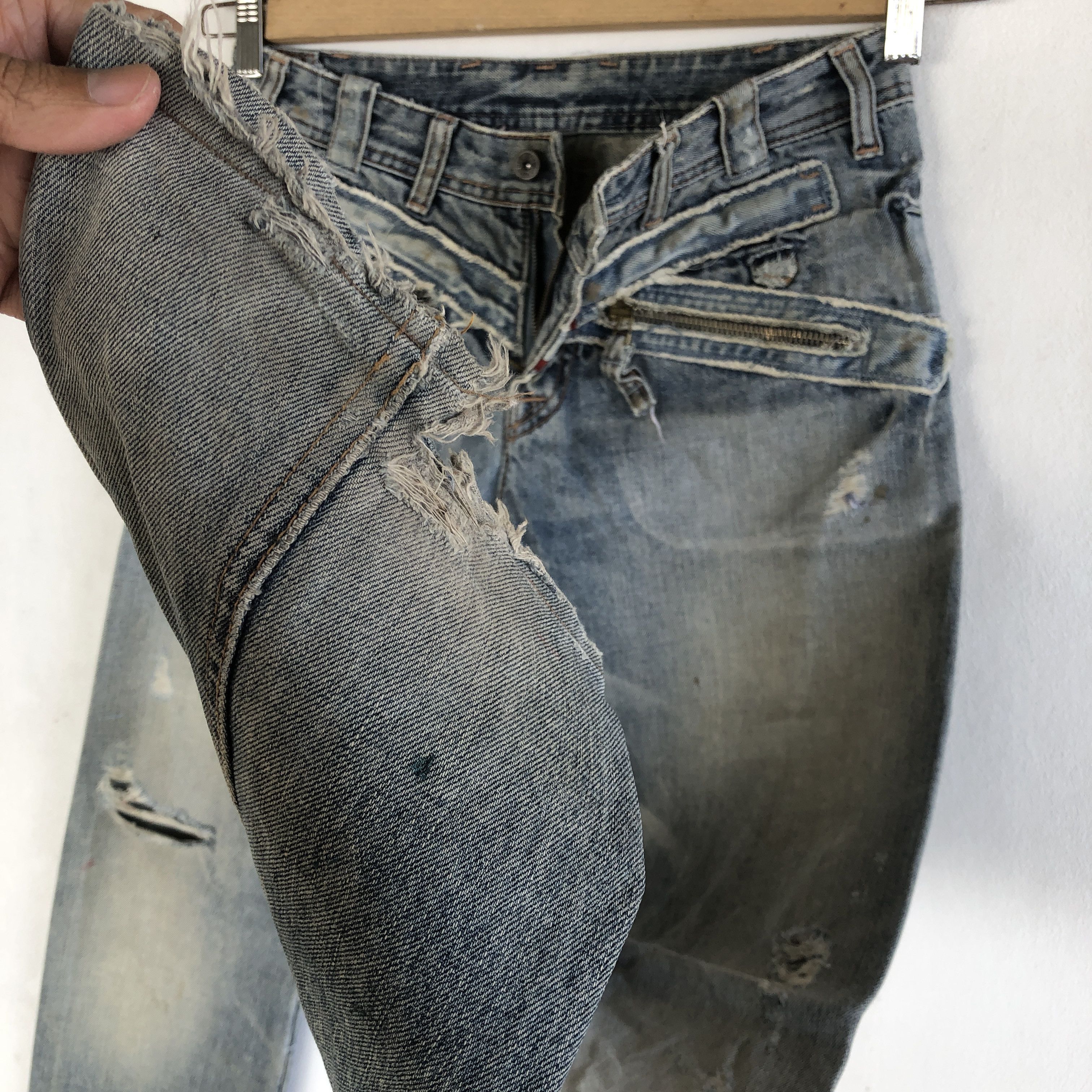 Japanese Brand Vintage Japanese Flare Jeans Boot Cut Denim Wide Leg Pants Size 28" / US 6 / IT 42 - 8 Thumbnail