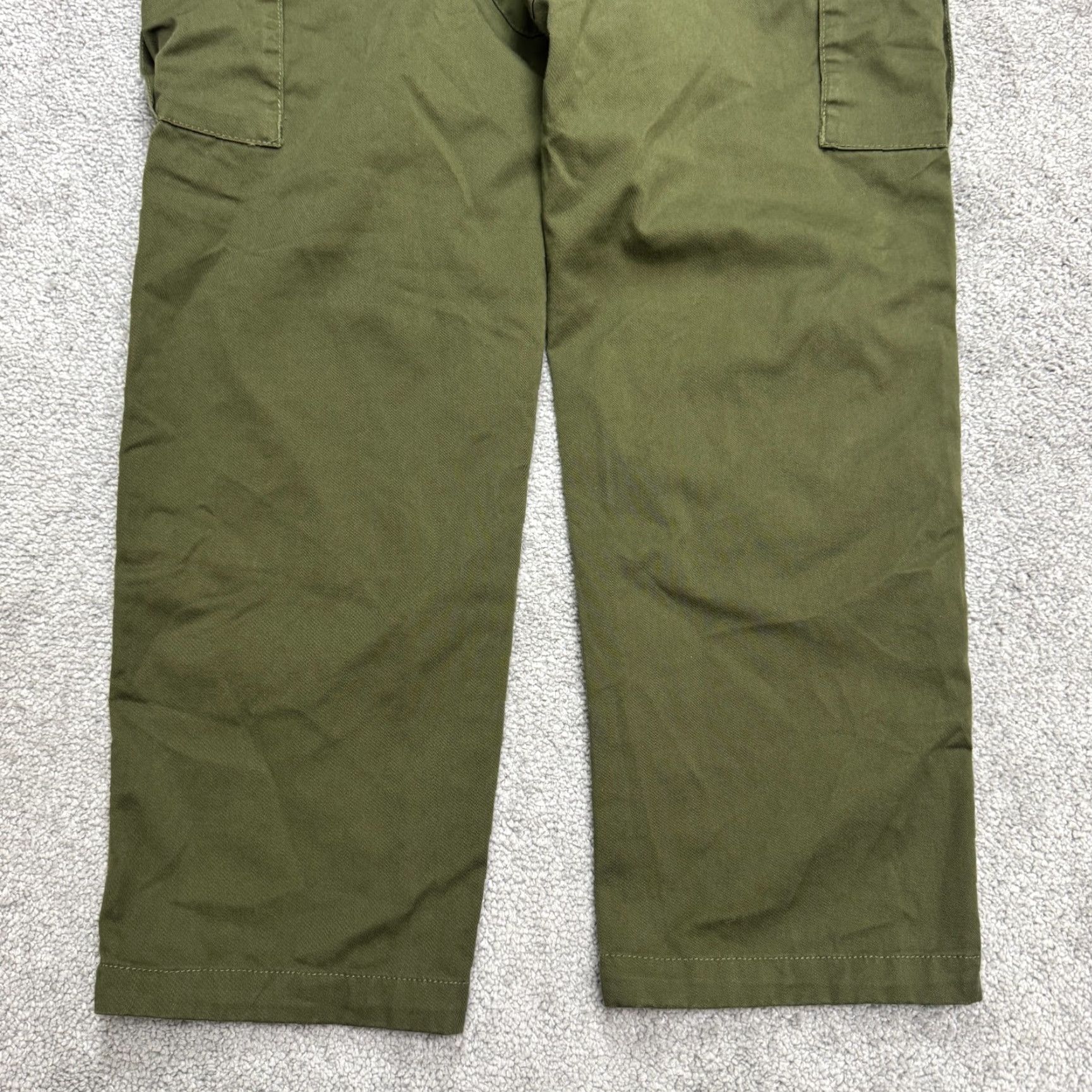 Empyre Vintage Gmpyre Relax Cargo Pants Mens 28 Olive Green Straight Casual 32x26 Size US 28 / EU 44 - 4 Thumbnail