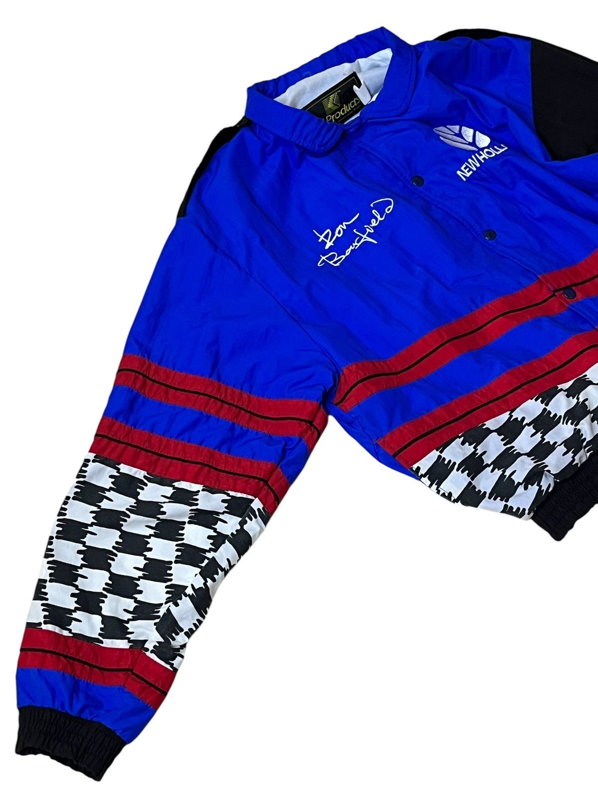 NASCAR VINTAGE 90s NASCAR NEW HOLLAND RACING “RON BARFIELD” JACKET Size US XL / EU 56 / 4 - 8 Thumbnail