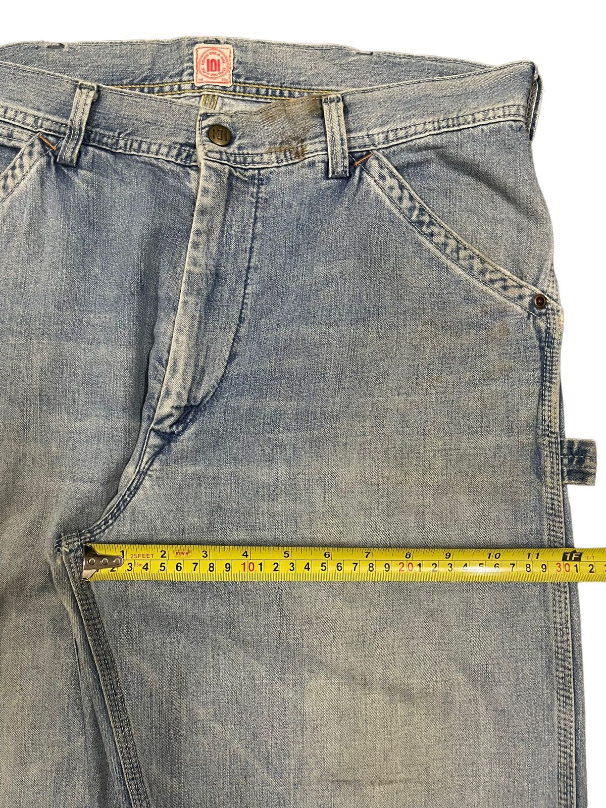 Edwin Vintage 90s Edwin 101 Union Made Carpenter Baggy Jeans Size US 34 / EU 50 - 14 Thumbnail
