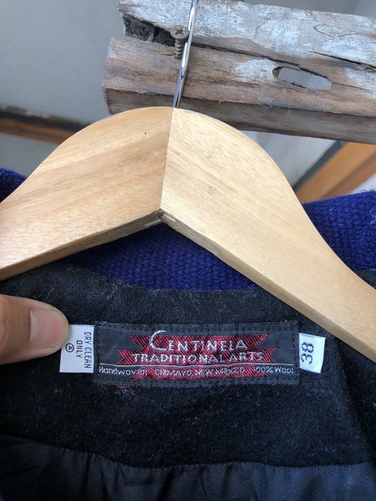 Vintage Rare🔥Vintage Chimayo Centinela HandWoven Wool Heavy Jacket Size US L / EU 52-54 / 3 - 7 Thumbnail
