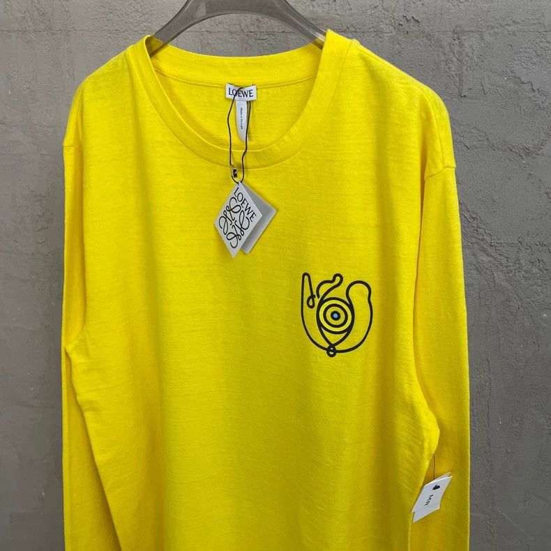 Loewe loewe Lemon yellow artist photo print long-sleeve T-shirt 2 Size US M / EU 48-50 / 2 - 3 Thumbnail