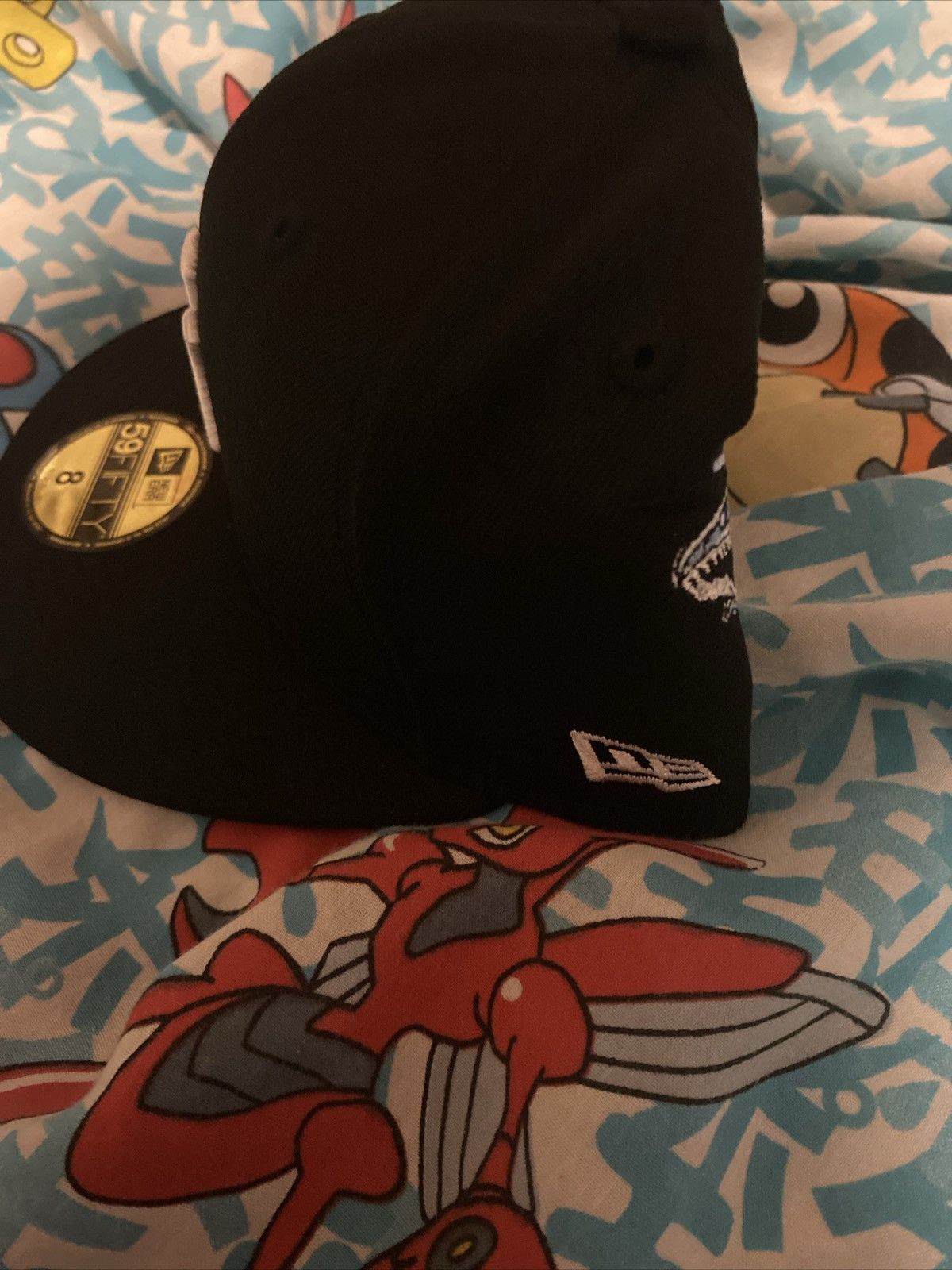 Anime × Hypland × New Era New Era NY Yankees HYPLAND Yugioh Blue Eyes FITTED Sz 8 Size ONE SIZE - 3 Thumbnail