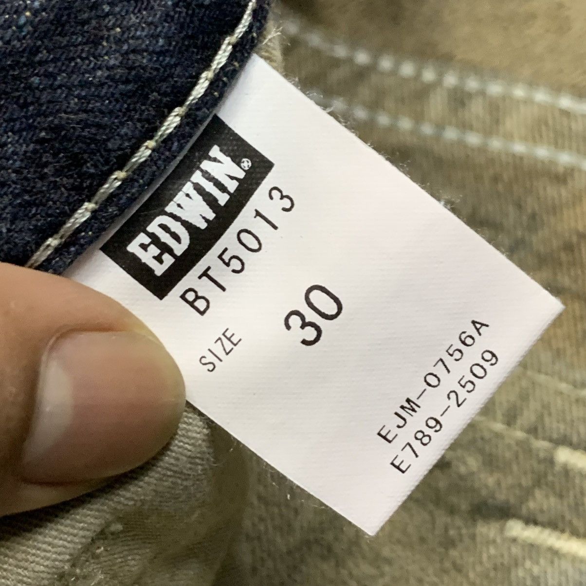 Edwin × If Six Was Nine × Japanese Brand Vintage Edwin Blue Trip Clawmark Twisted Leg Jean Size US 33 - 12 Thumbnail