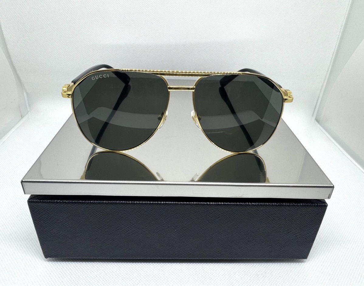 Gucci × Vintage Gucci sunglasses GG1220S 001 59 Made in Japan New Collection Size ONE SIZE - 4 Thumbnail