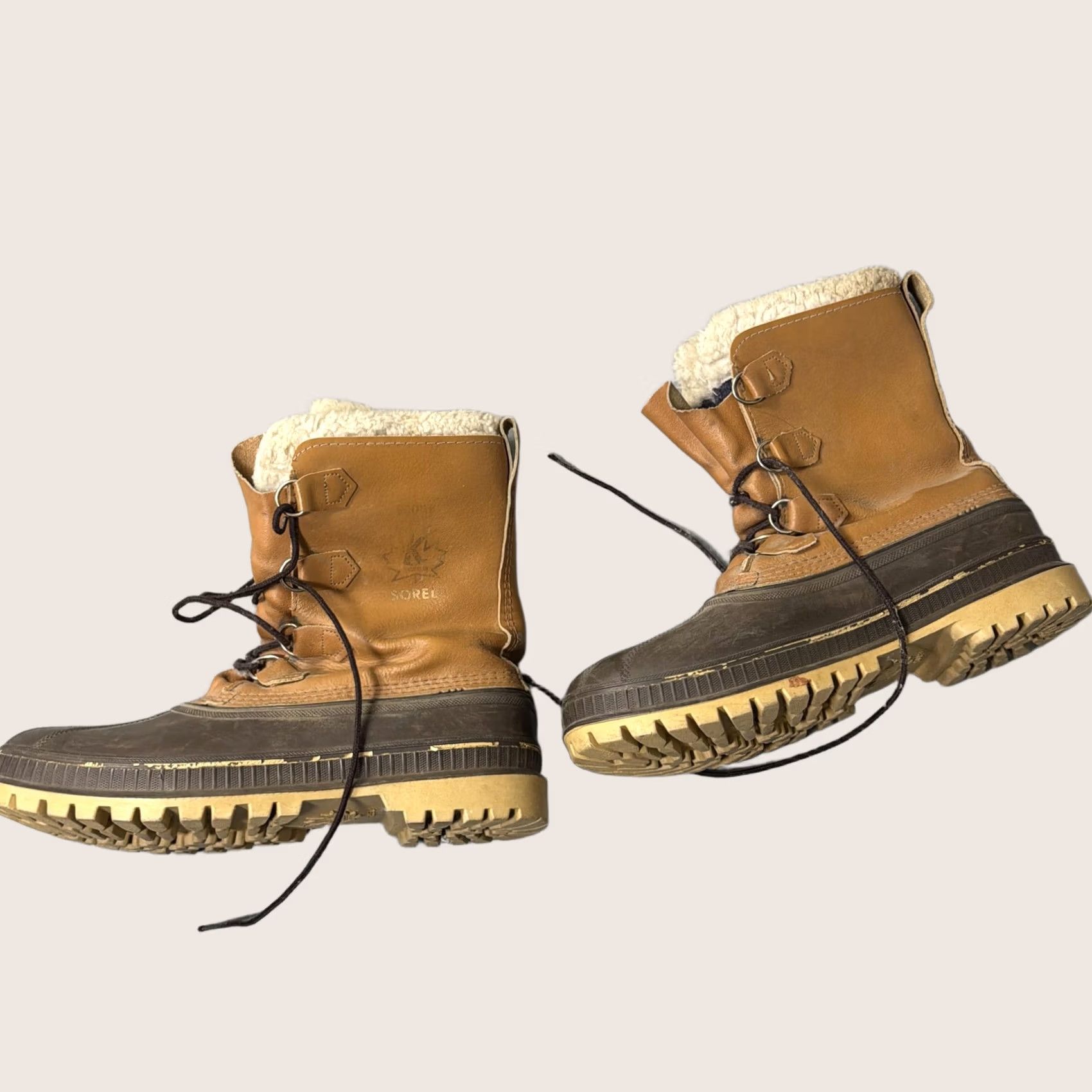 Vintage Sorel Arctic Pac Winter Duck Boots Leather Wool Liner Made in Canada Vintage Sorel Men main image 2