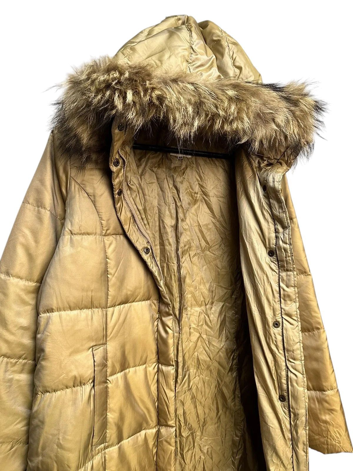 Vintage Ifsixwasnine Brown Fur Hood Winter Jacket Military Y2K Style Size M / US 6-8 / IT 42-44 - 6 Thumbnail