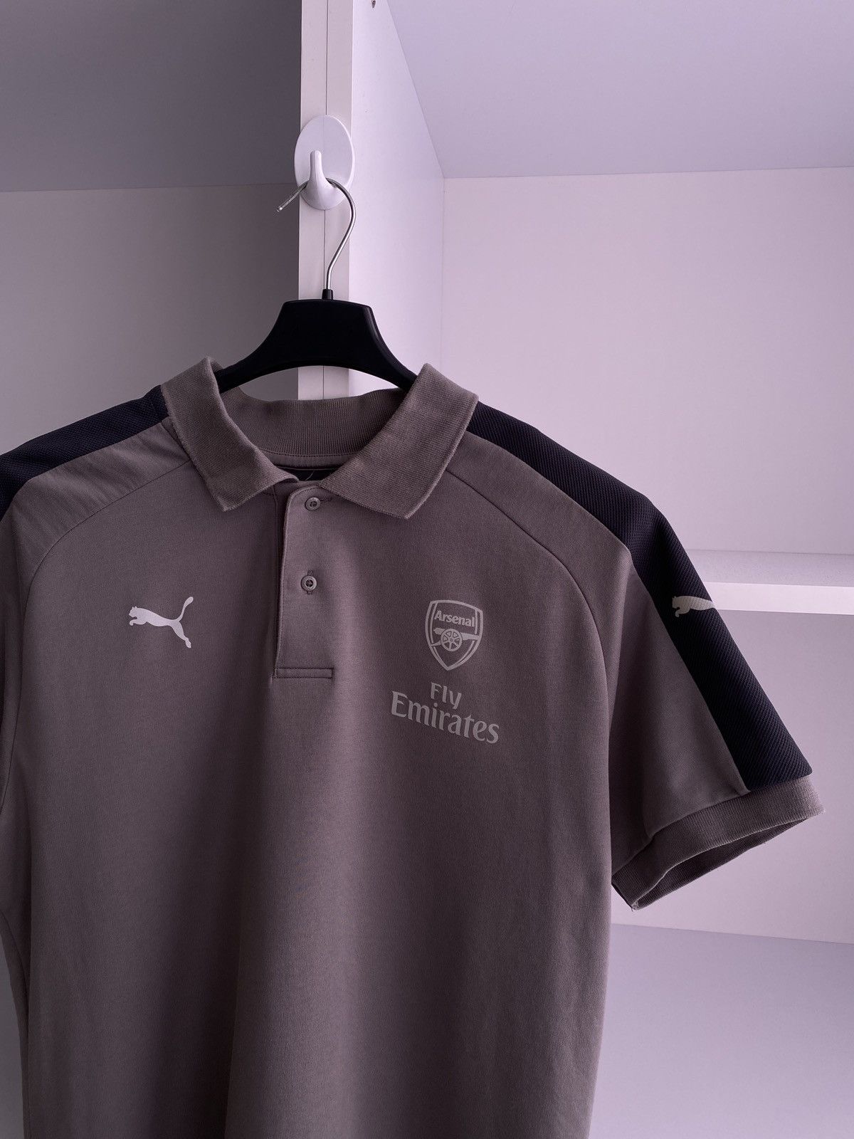 Puma × Vintage Puma Arsenal rare short sleeve reflective logo tee Size US XL / EU 56 / 4 - 4 Thumbnail