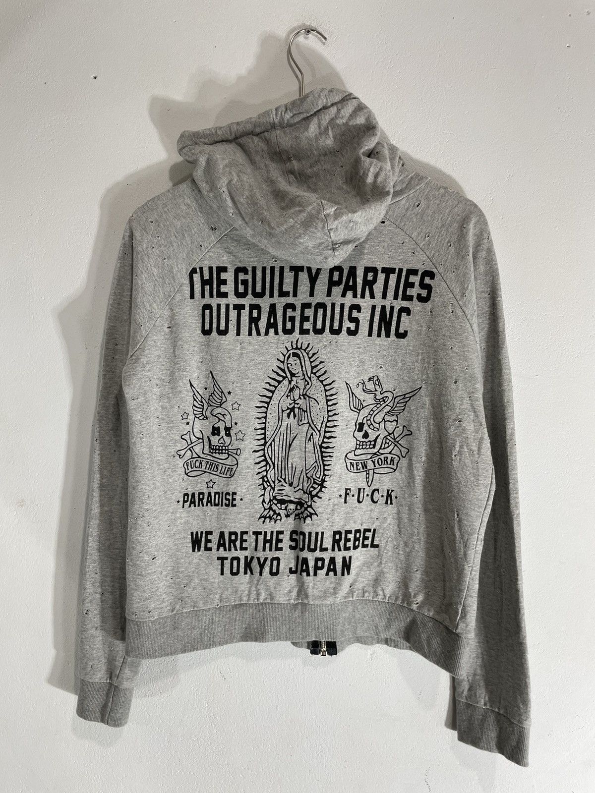 Hysteric Glamour Japanese Guilty Parties Distressed hoodie Size US S / EU 44-46 / 1 - 1 Thumbnail