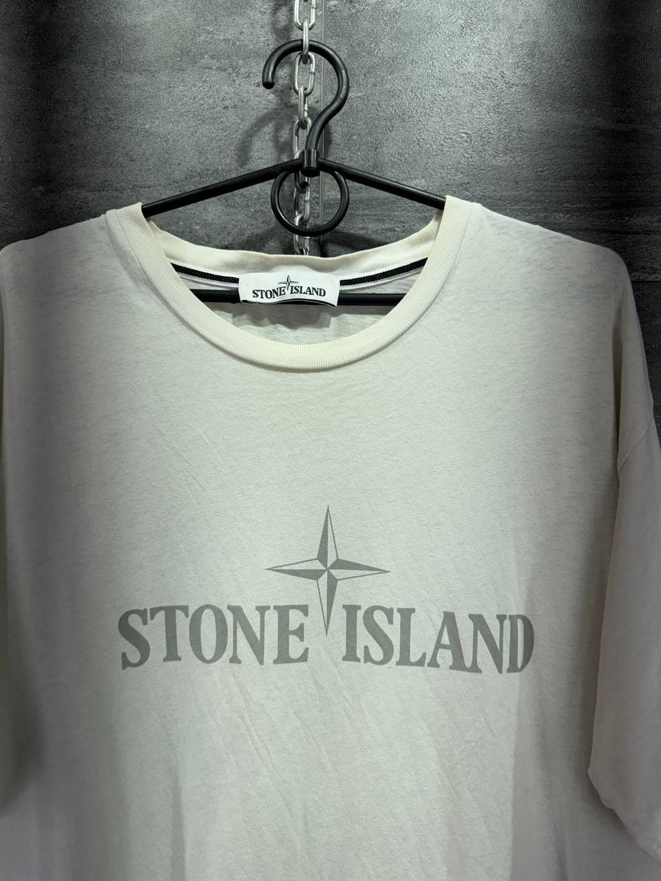 Stone Island Stone Island T-Shirt Centr Logo Rare Tee Size US XL / EU 56 / 4 - 2 Thumbnail