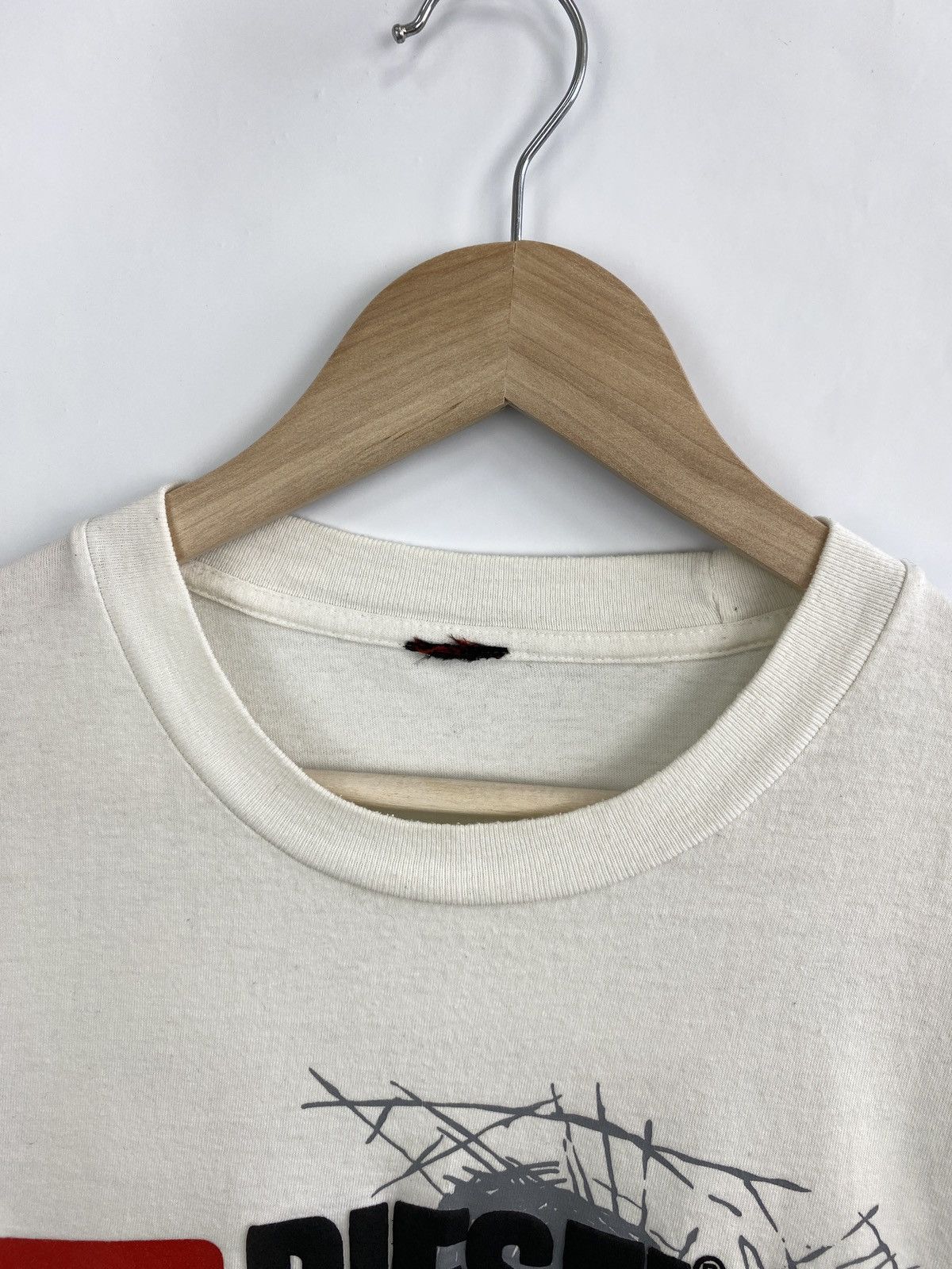 Diesel 🇺🇸 Vintage 90s Diesel Y2K Big logo T-Shirt Retro Rare Hype Size US XXL / EU 58 / 5 - 5 Thumbnail