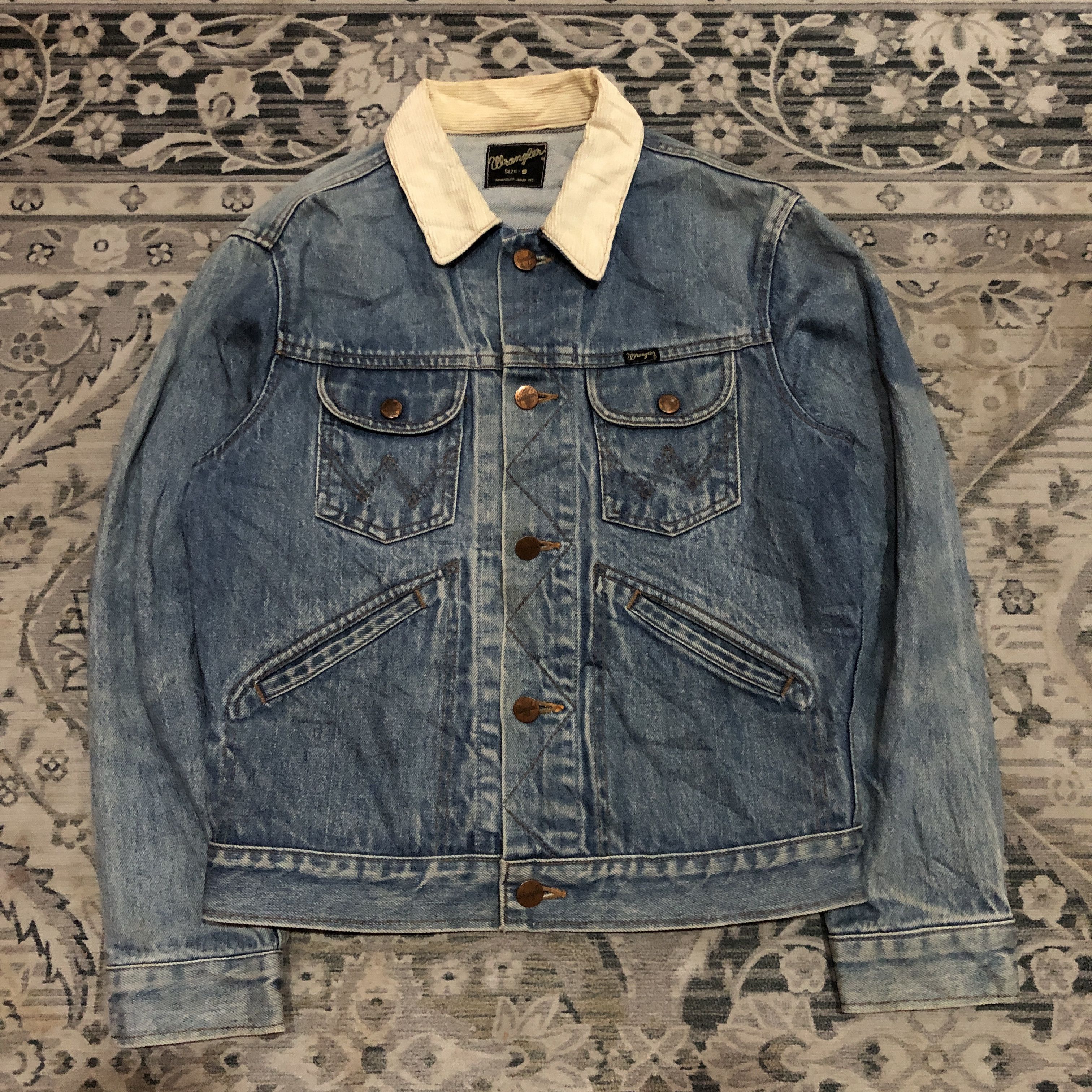 Vintage × Wrangler 74126NV 70s True Vintage Wrangler Navy Denim