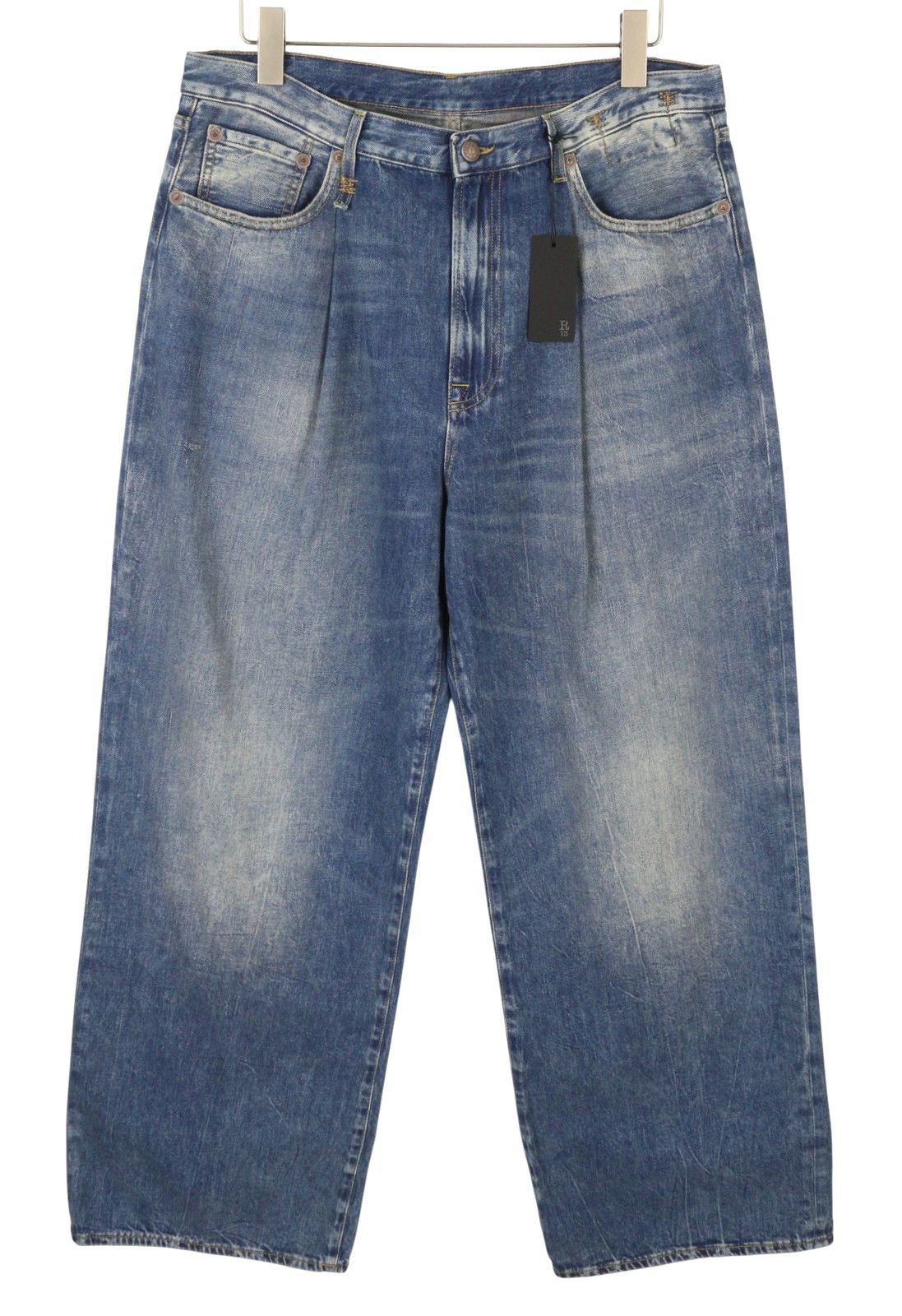 R13 DAMON PLEATED 36 Kellen Faded Blue PS26 88275 Size 26" / US 2 / IT 38 - 1 Thumbnail