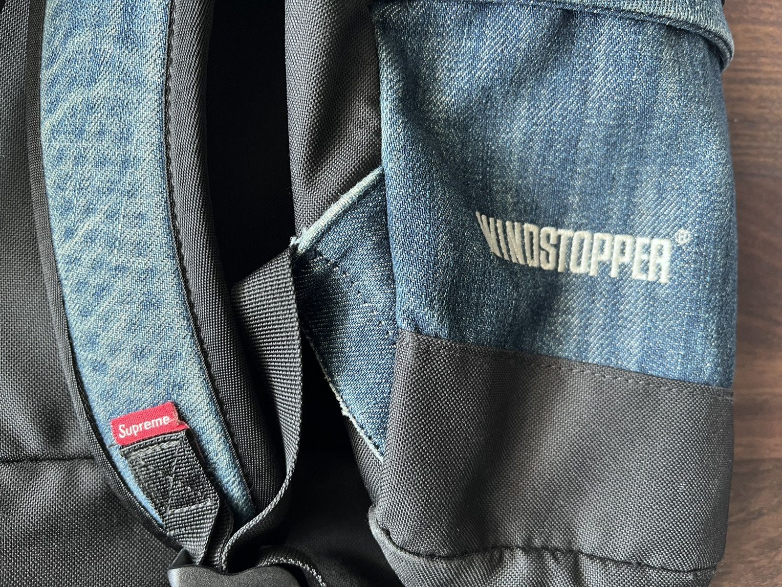 Supreme × The North Face Supreme North Face box logo denim backpack Size ONE SIZE - 6 Thumbnail