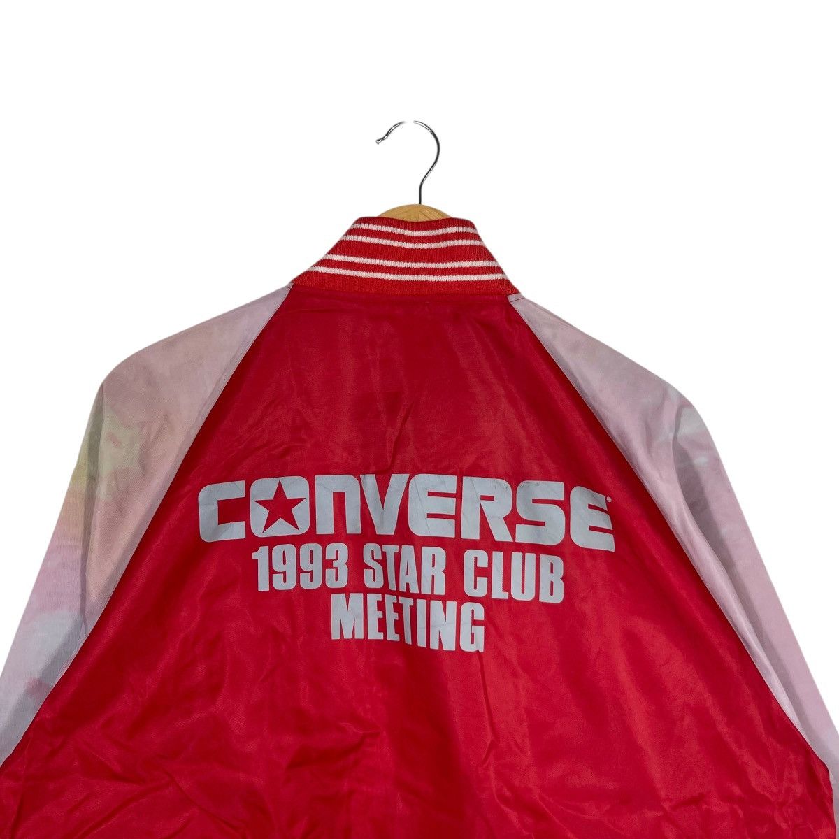 Converse Vintage Converse 1993 Star Club Meeting Varsity Jacket Red Size US L / EU 52-54 / 3 - 7 Thumbnail