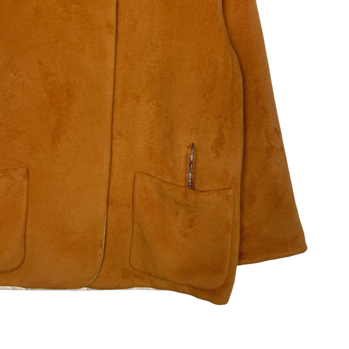 Hermes Vintage Hermes Terres Precieuses Silk Wool Reversible Jacket Size S / US 4 / IT 40 - 11 Thumbnail