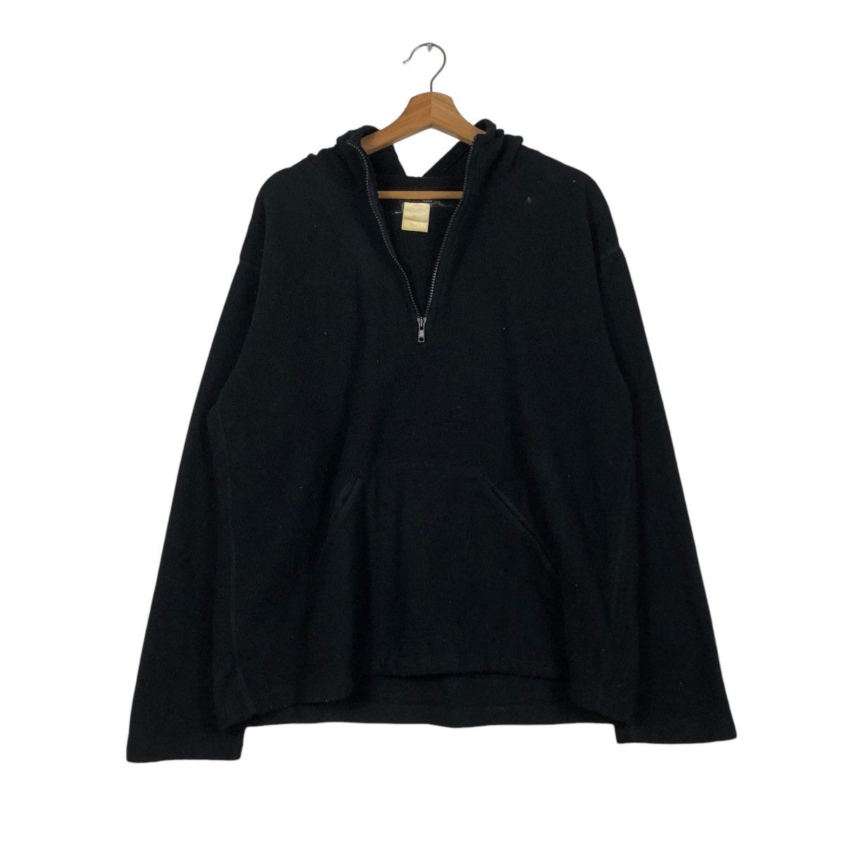 🔥VINTAGE BOMBER JACKET HOODIE HALF ZIPPER AGNES B. HOMME