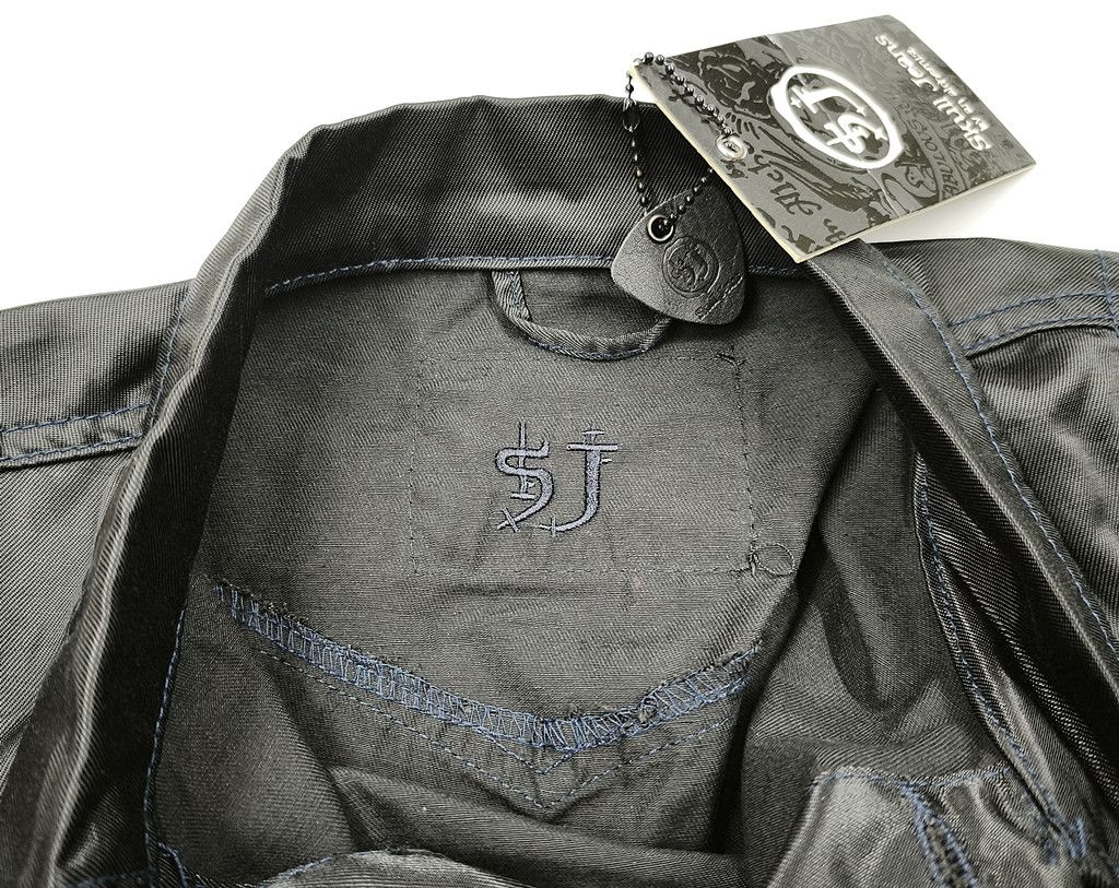 Skull Jeans by an Alchemist new with tag SKULL jeans black light jacket overalls Size US S / EU 44-46 / 1 - 11 Thumbnail