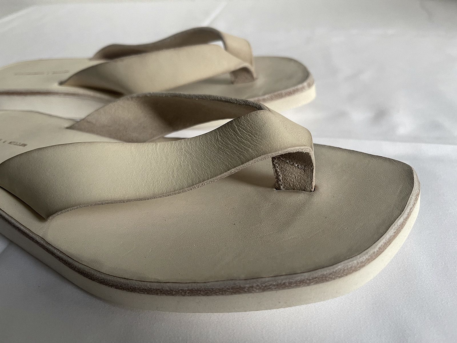 Dimissianos & Miller cow leather and rubber sole artisanal handmade flip-flops Size US 8.5 / EU 41-42 - 5 Thumbnail