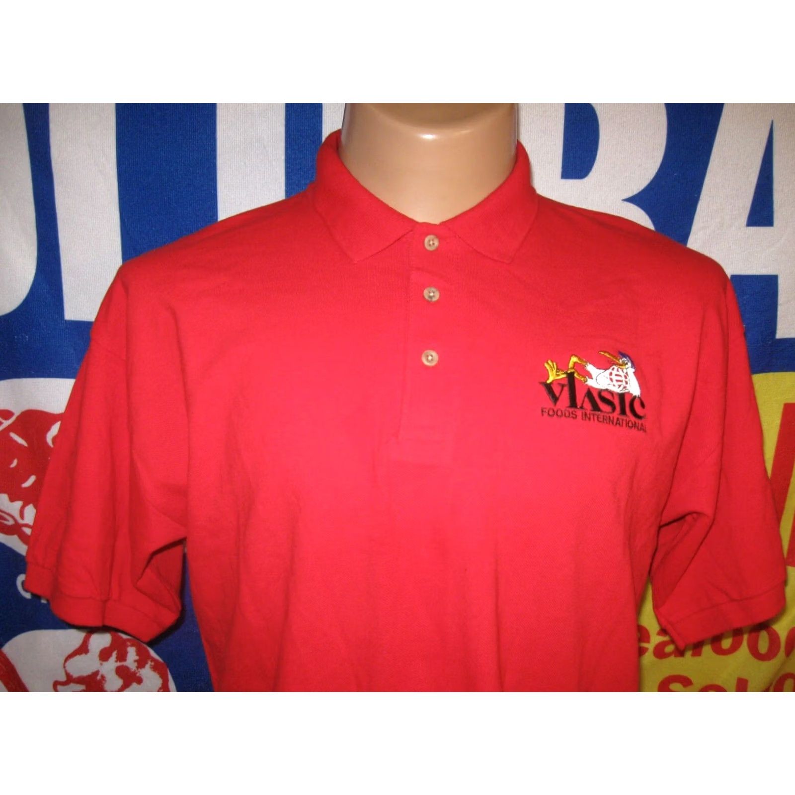 Gildan VLASIC PICKLES Vintage Polo Shirt Mens Large Conagra Stork Logo IMLAY MICHIGAN Size US L / EU 52-54 / 3 - 2 Thumbnail