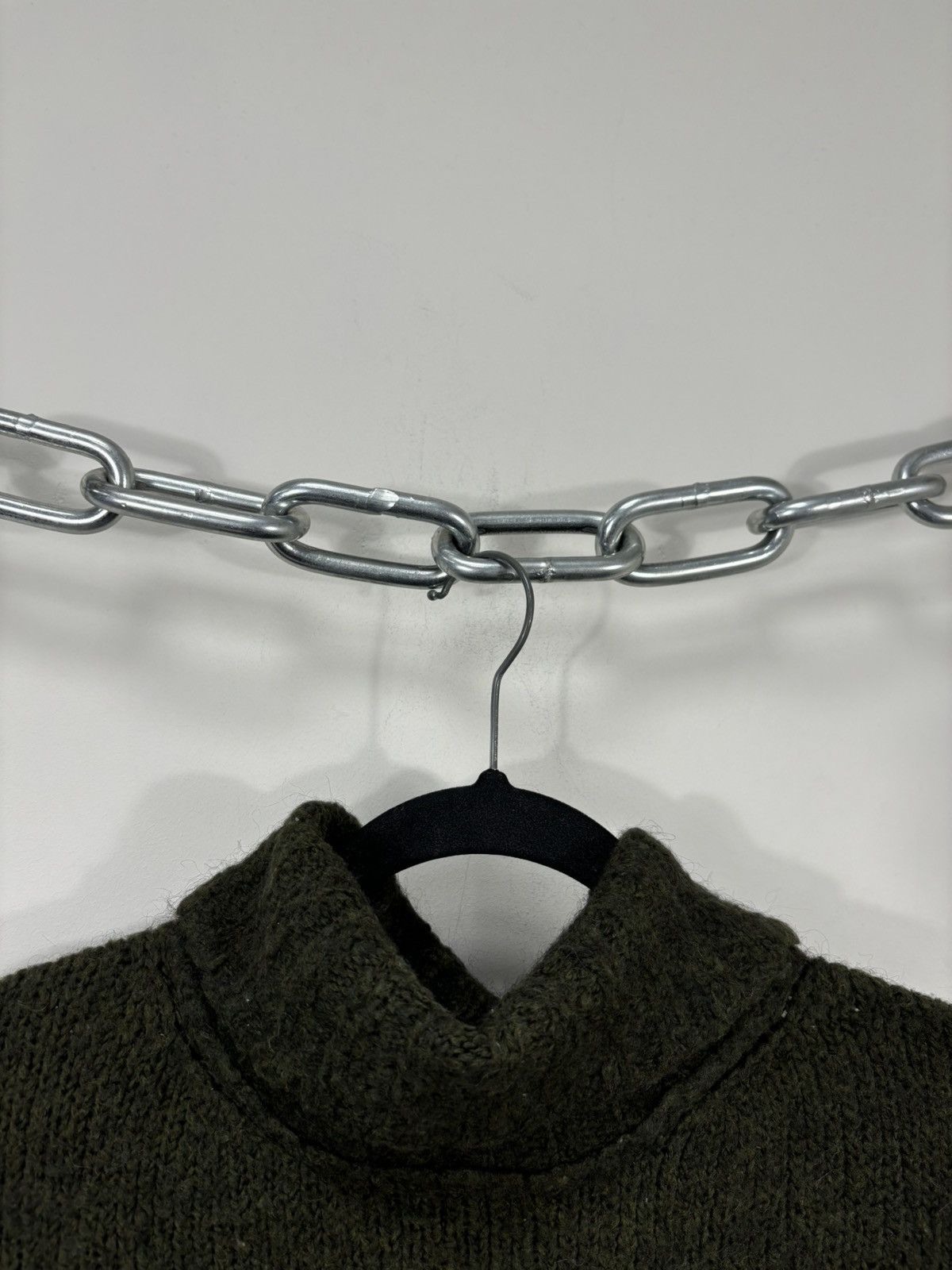 Maison Margiela Maison Margiela MM6 Khaki Green Mohair Turtleneck Sweater Size M / US 6-8 / IT 42-44 - 6 Thumbnail