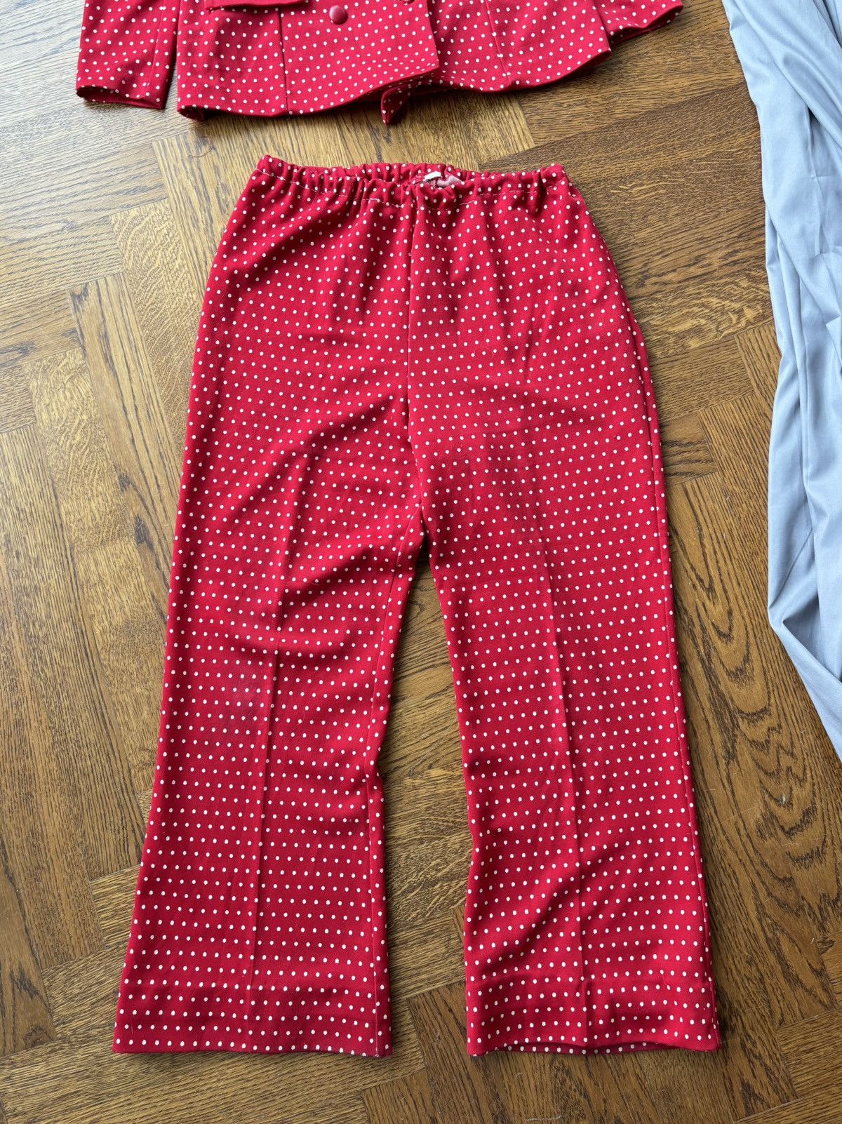 Vintage True Vintage Polka Dot Suit 1970s Two Piece Costume Set Size 34S - 8 Thumbnail