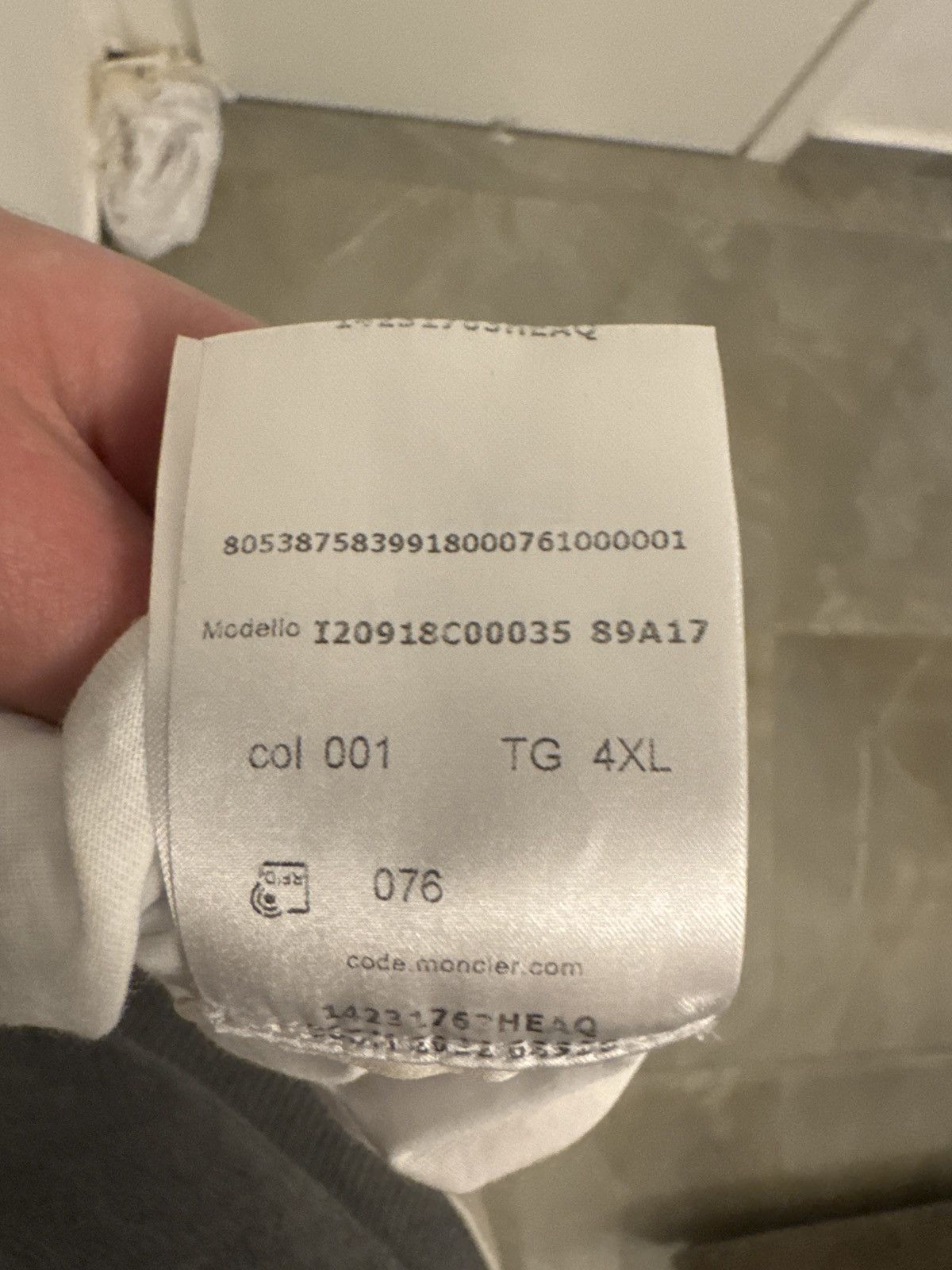 Moncler White T-shirt Size US L / EU 52-54 / 3 - 14 Thumbnail