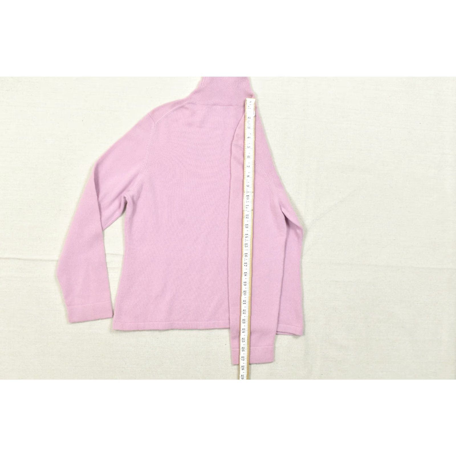 Ann Taylor Ann Taylor Petites Cashmere Sweater Womens XL Pink Turtleneck Long Sleeve Pullover Pullover Size XL / US 12-14 / IT 48-50 - 5 Thumbnail