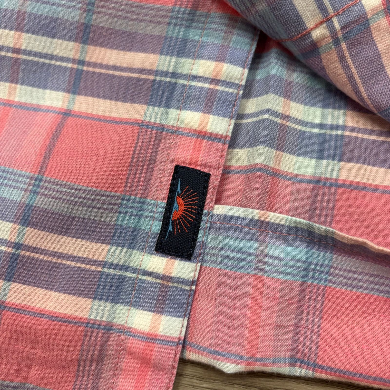 Faherty Faherty Cloud Summer Cotton Linen Blend Plaid Shirt Men's S Size US S / EU 44-46 / 1 - 7 Thumbnail