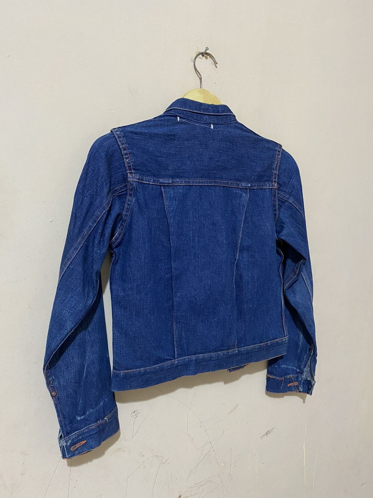 Vintage True 1940 Denim Jacket Union Made WWII Selvedge Donut Button Size US XS / EU 42 / 0 - 14 Thumbnail