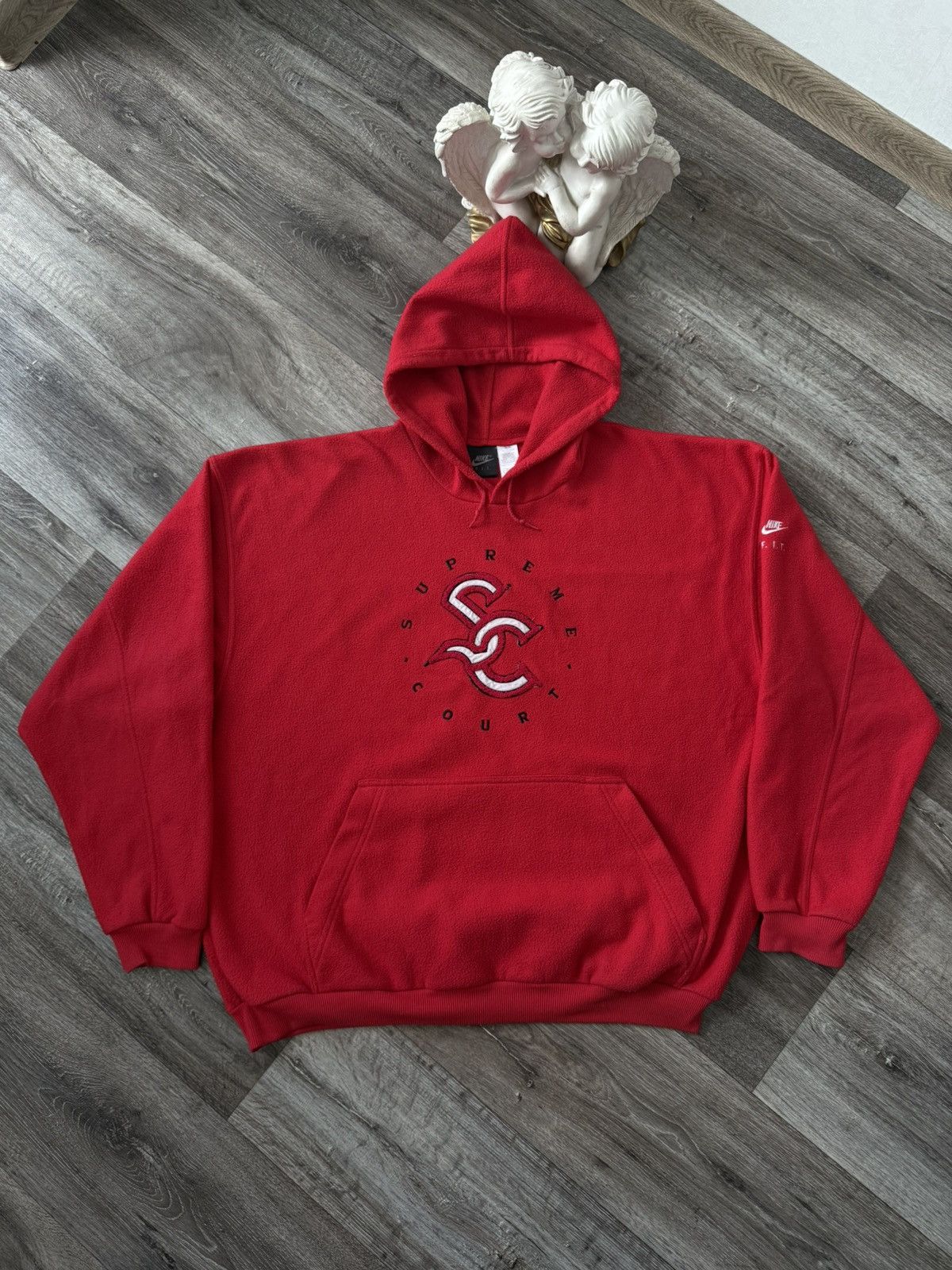 Nike Vintage Nike Supreme Court Fleece Y2K Oversized Pullover Size US XXL / EU 58 / 5 - 1 Thumbnail