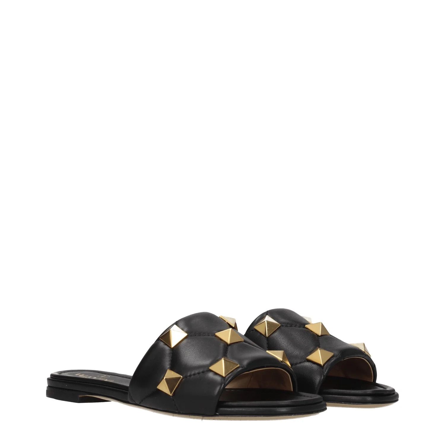 Valentino ob1o1e1224 Leather Slippers in Black Size US 6.5 / IT 36.5 - 2 Thumbnail