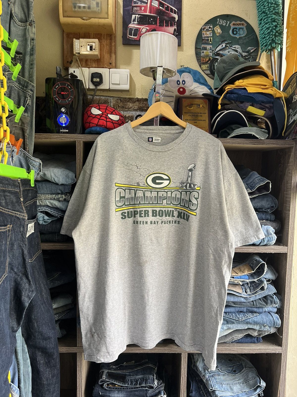 NFL 🔥NFL Green Bay Packers Champion Super Bowl XLV Size US XXL / EU 58 / 5 - 1 Thumbnail