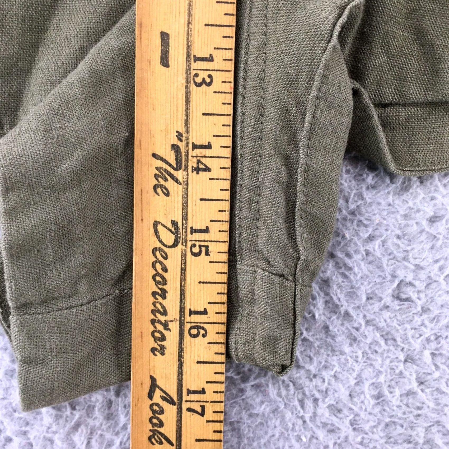 Vintage Universal Thread Chino Shorts Womens XL Green High Rise Elastic Waist Size 40" / US 18 - 6 Thumbnail