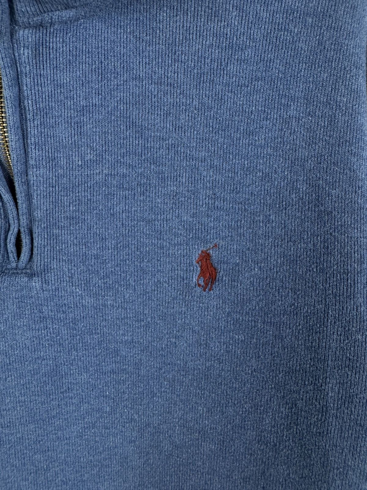 Polo Ralph Lauren Polo Ralph Lauren vintage 1/4 zip blue pullover sweater Size US L / EU 52-54 / 3 - 7 Thumbnail