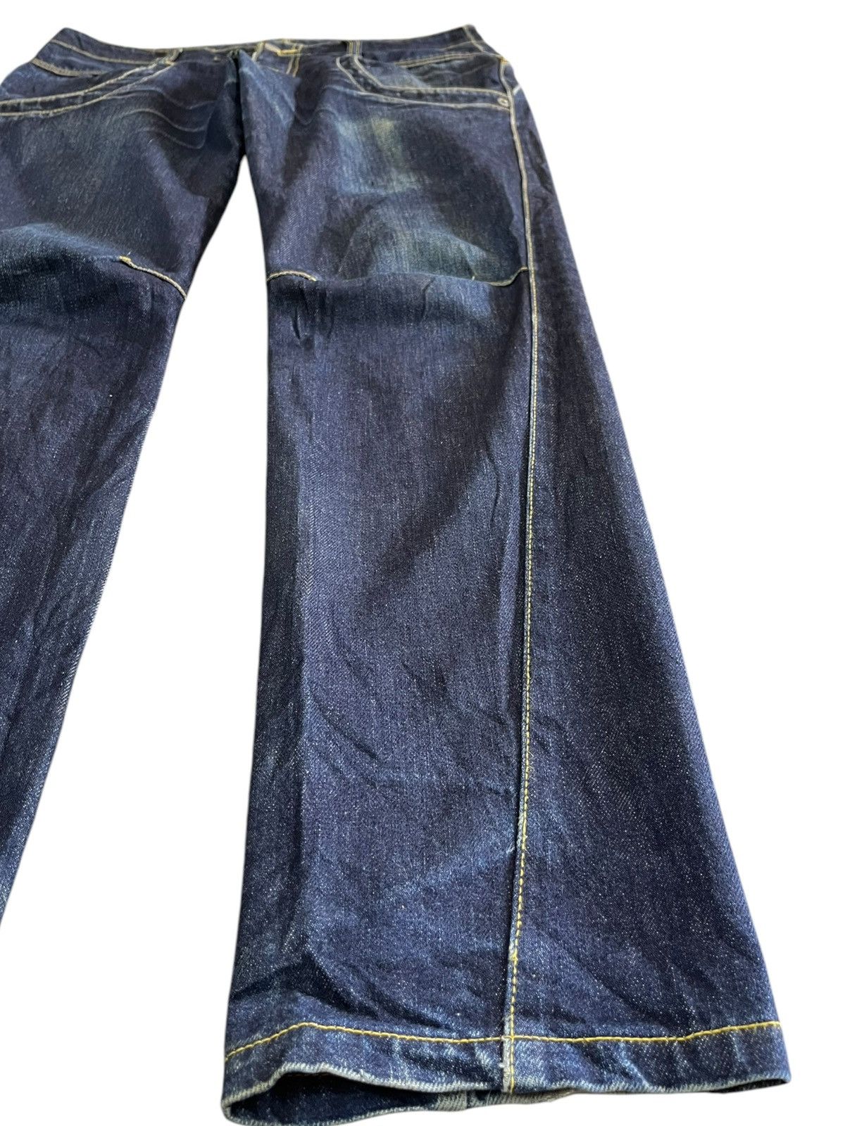 POST ARCHIVE FACTION (PAF) Vintage Japanese Brand AvantGarde Back Zipper Denim Size US 33 - 4 Thumbnail