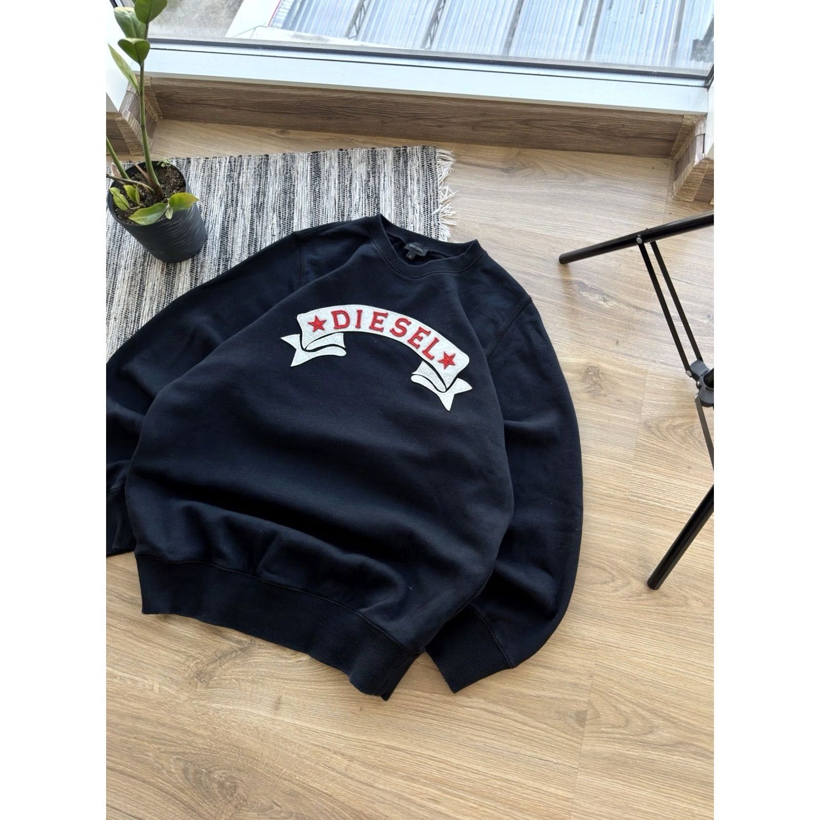 Diesel VINTAGE Diesel Sweatshirt Men S Darck Blue Logo 90s Retro Classic Punk Oversized Pullover Size US S / EU 44-46 / 1 - 3 Thumbnail