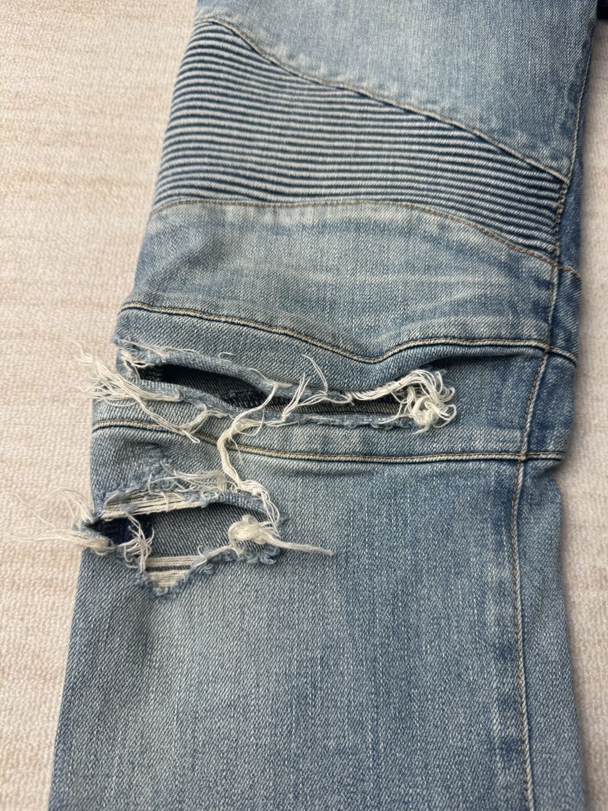 Balmain Biker jeans 32 Size US 32 / EU 48 - 2 Thumbnail